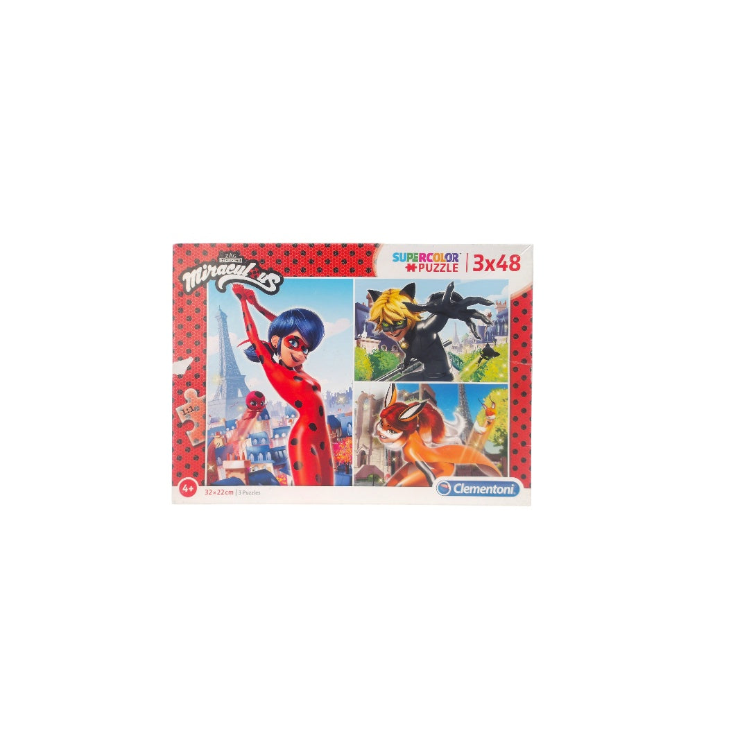 Puzzle - Miraculous - 3x48 pièces- Édition 2019