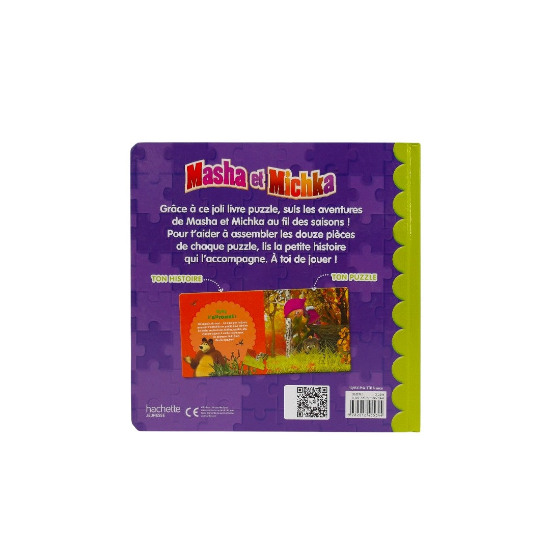 Masha et Michka - Mon joli livre puzzle - 5x12 pièces - Édition 2016