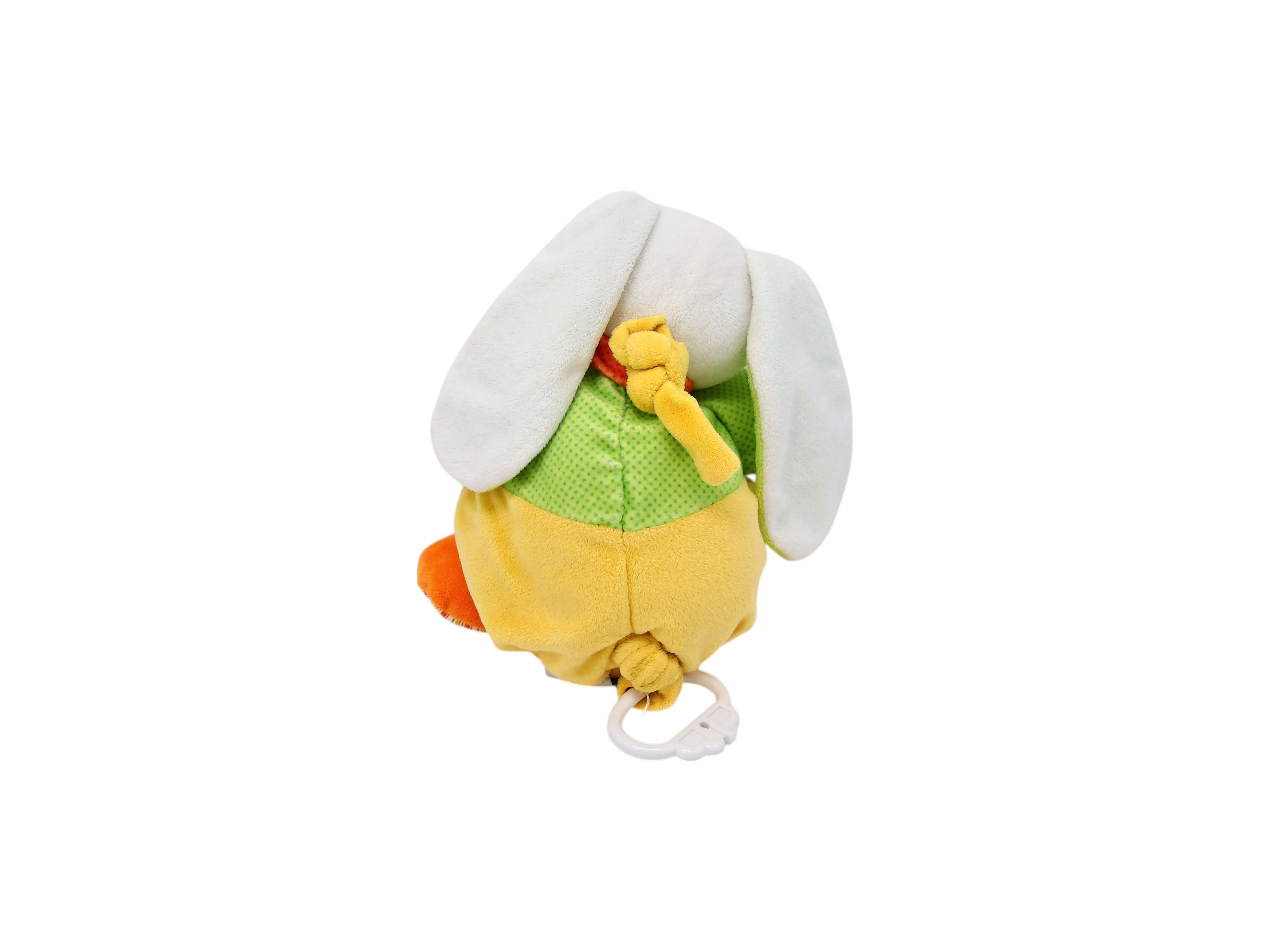 Boîte à musique - Lapin jaune vert orange