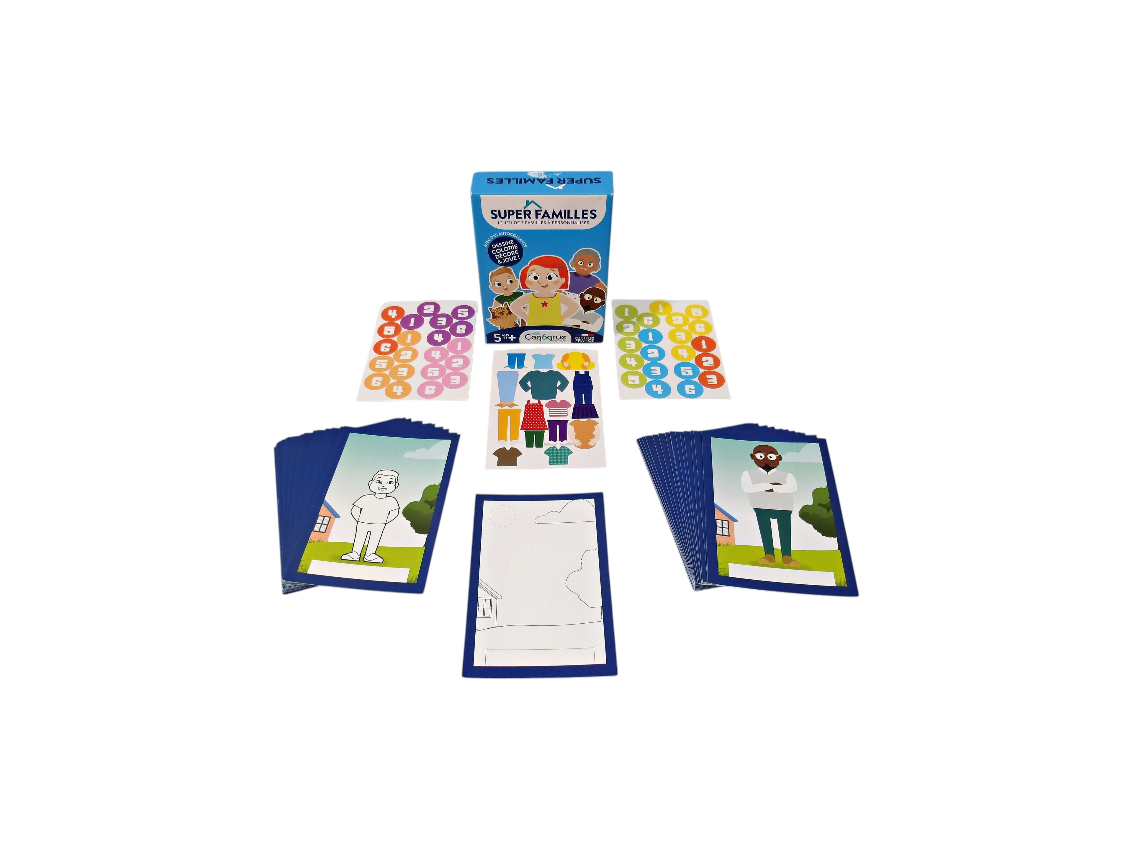 Super familles à personnaliser - Jeu des 7 familles