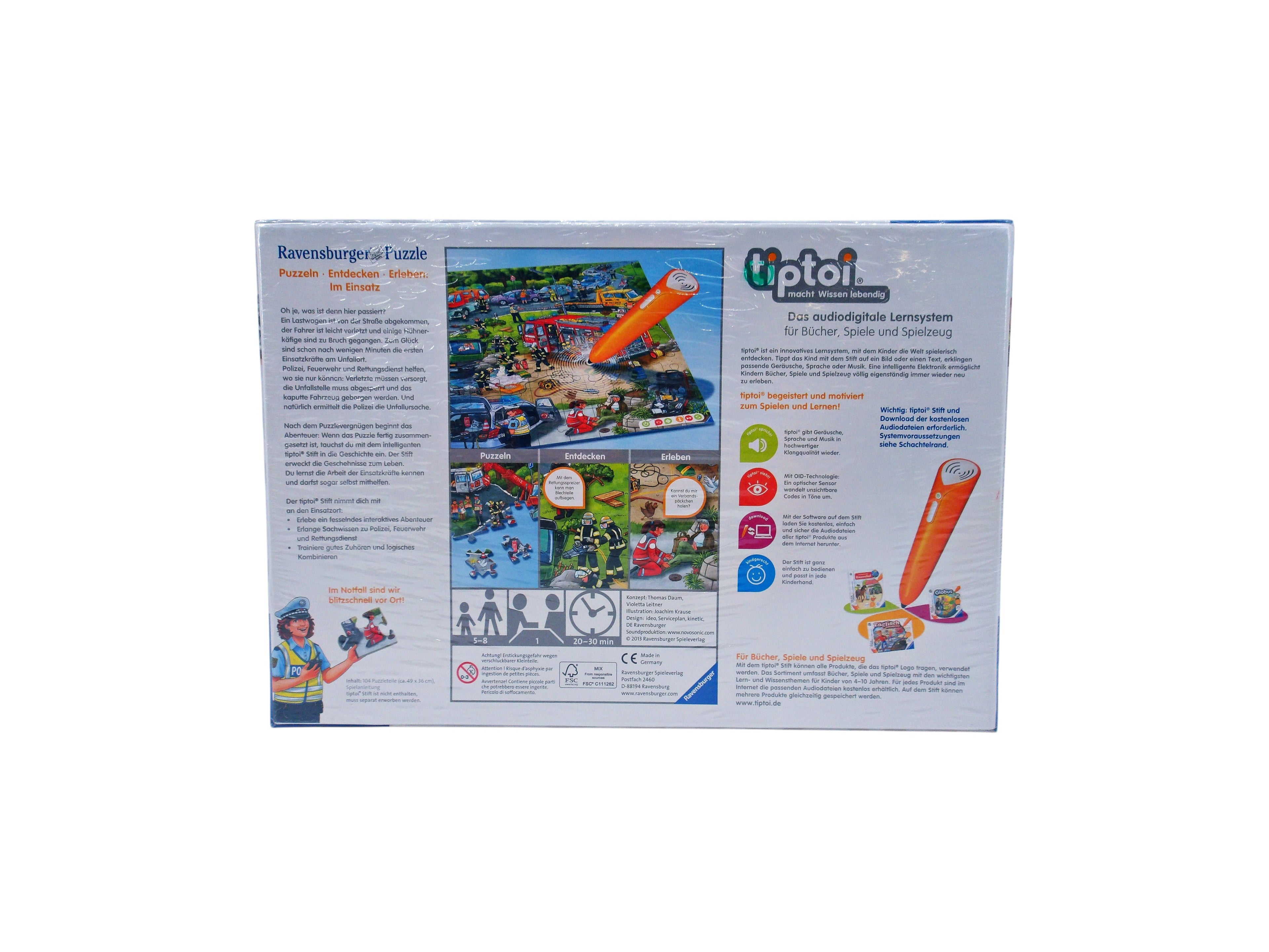 Puzzle - Tiptoi - Police - 100 pièces- Édition 2013