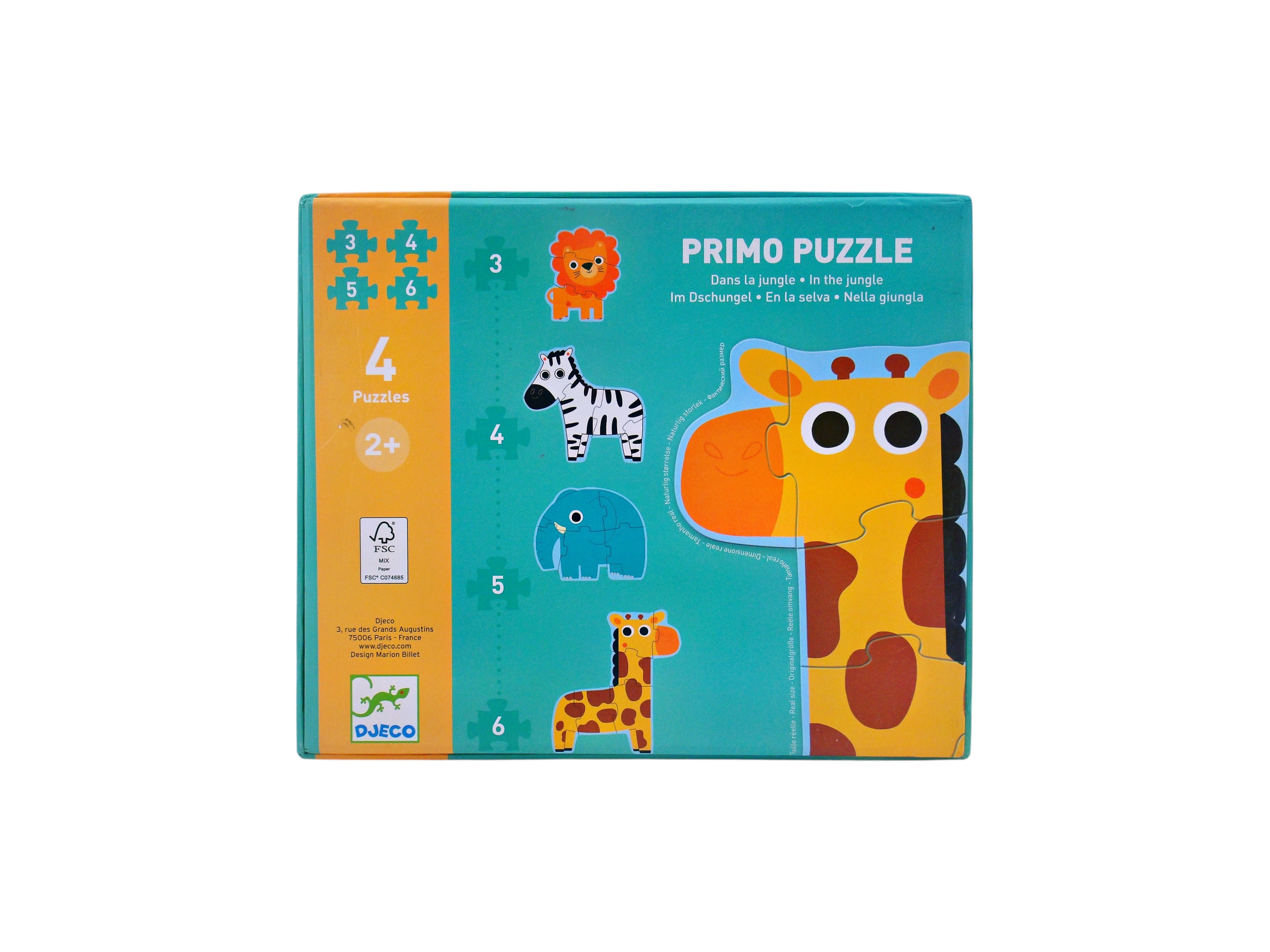 Puzzle primo - Dans la jungle x 4