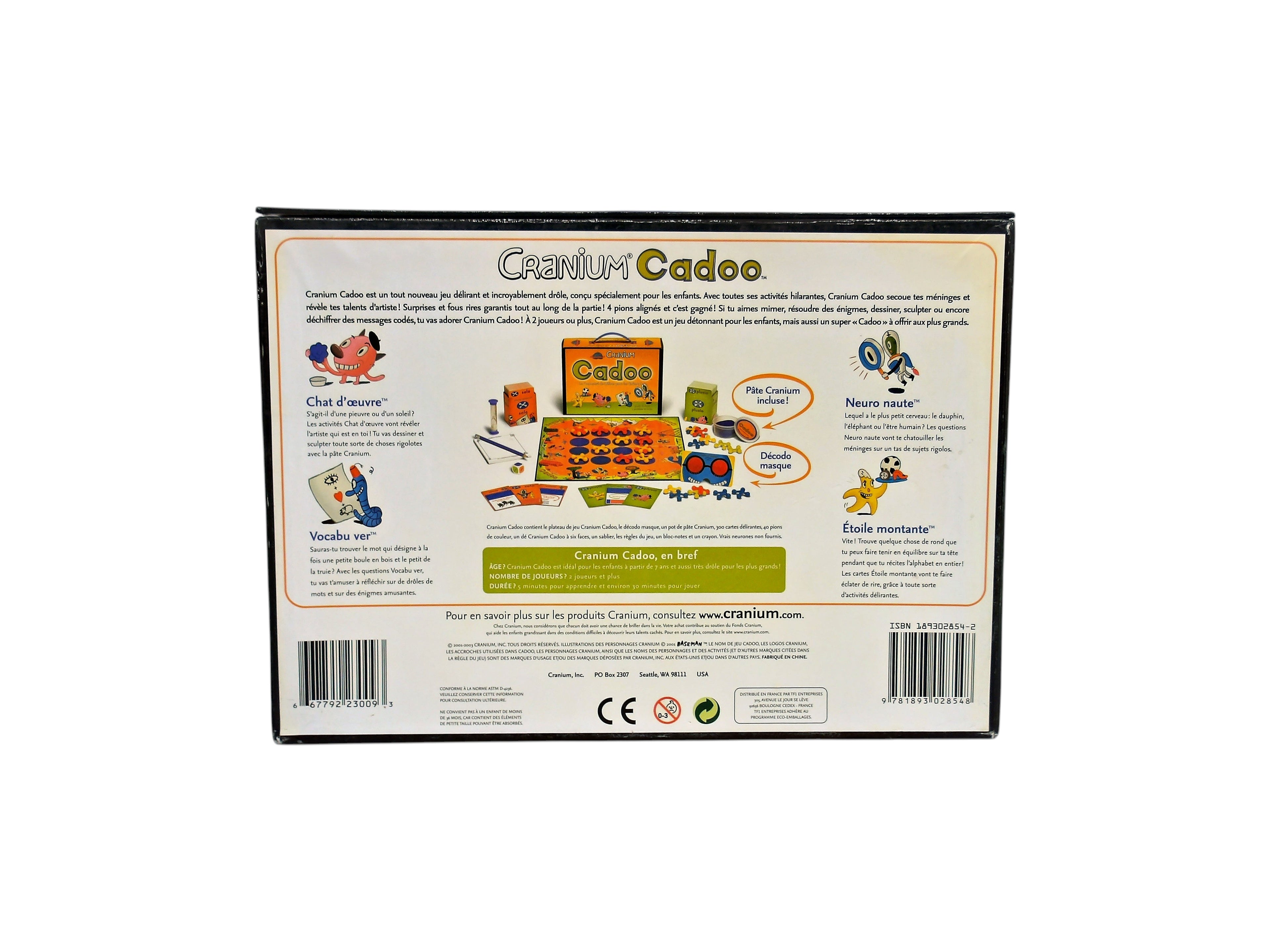 Cranium cadoo - Le concentré de délires pour les enfants !- Édition 2001