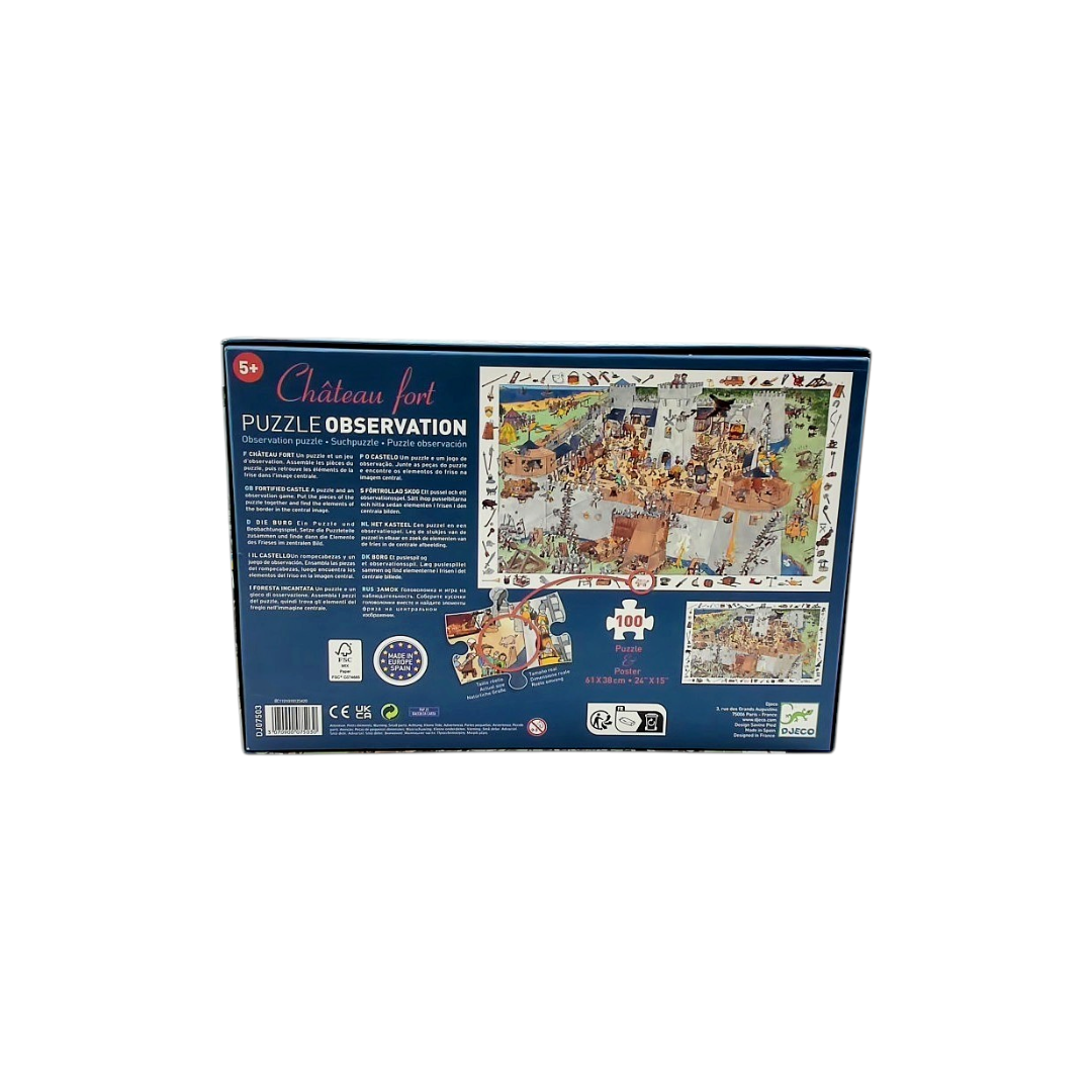 Puzzle découvertes - Le château fort - 100 pièces