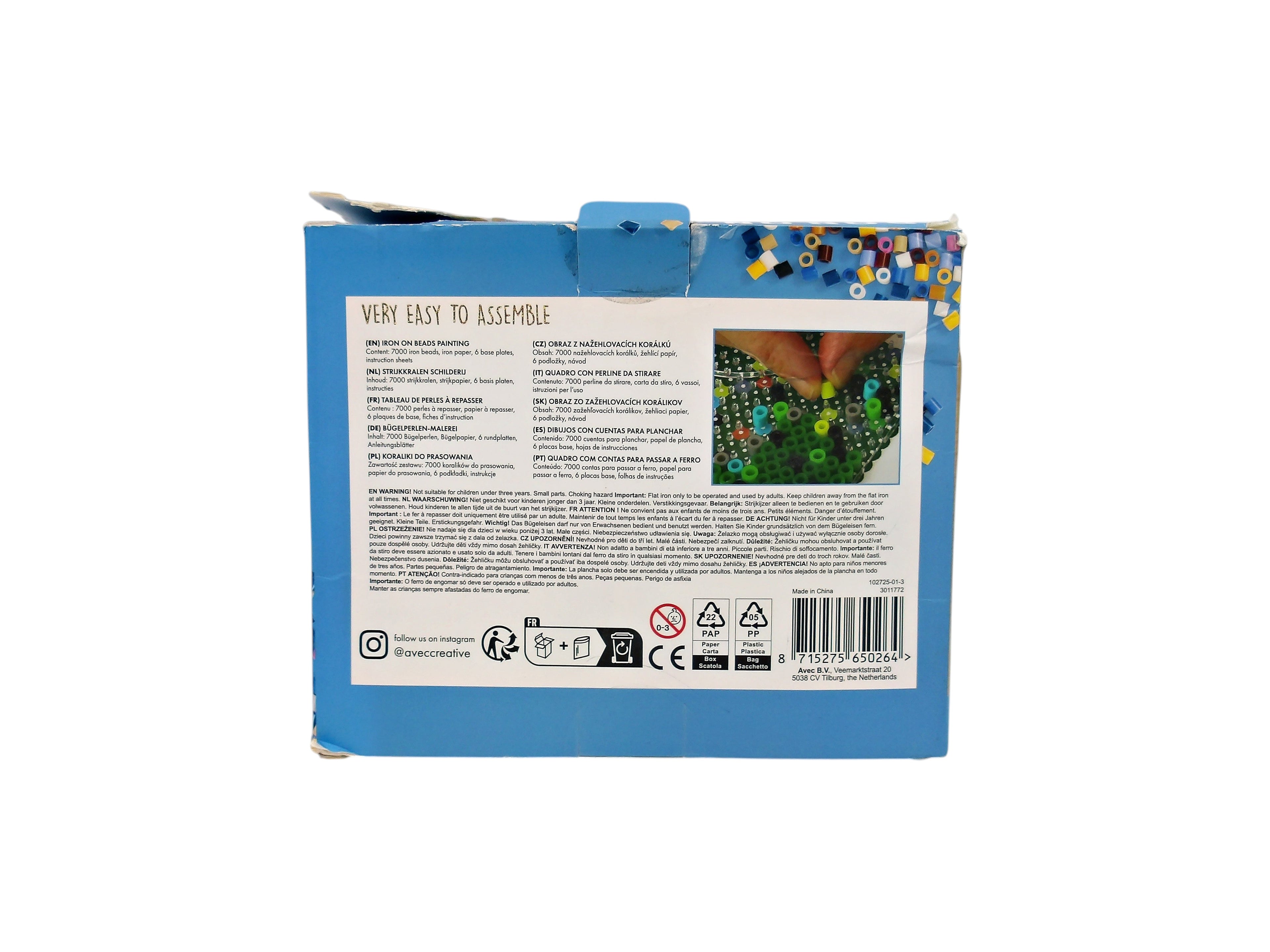 Tableau de perles à repasser - Chaton