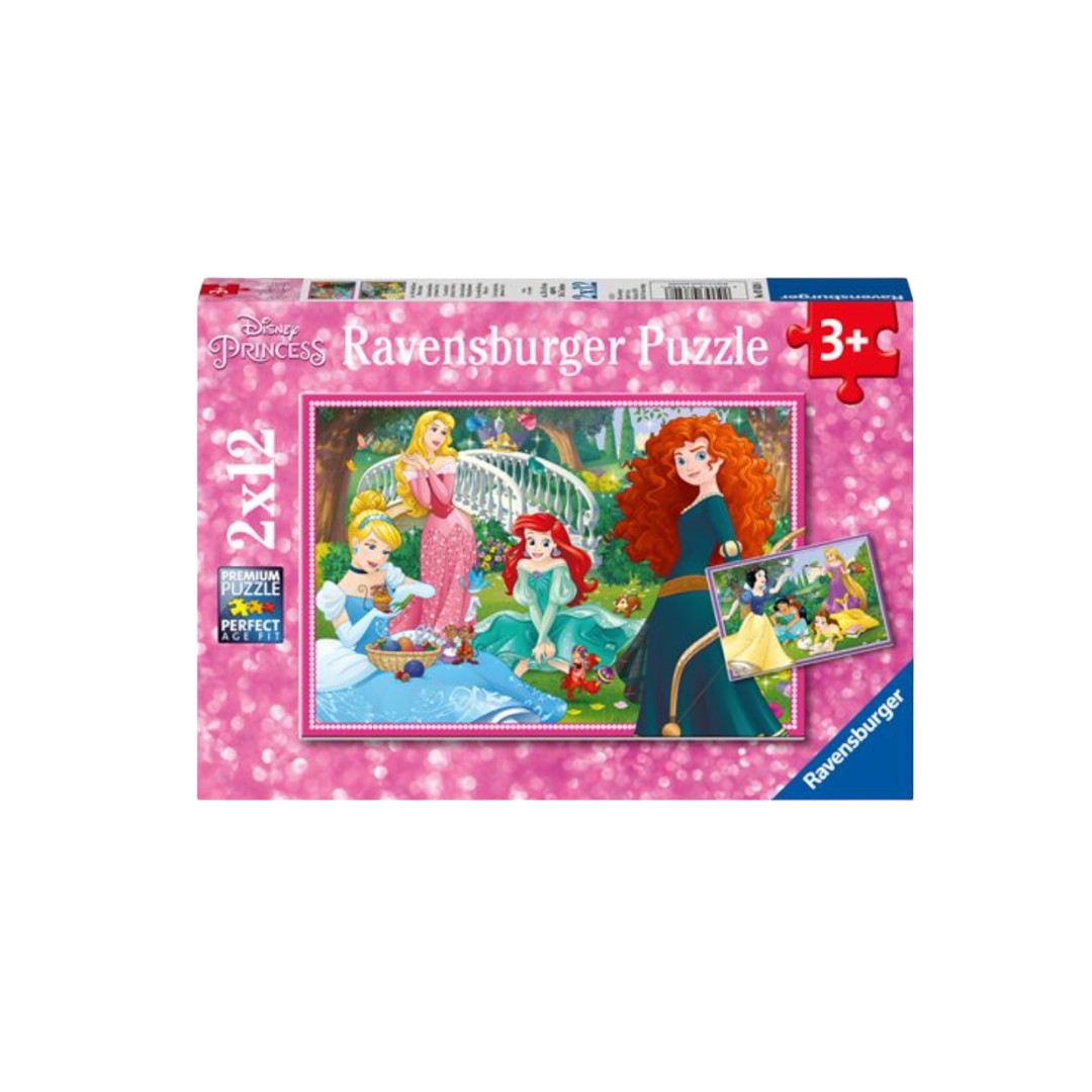 Puzzle - Disney Princesses - 2x12 pièces