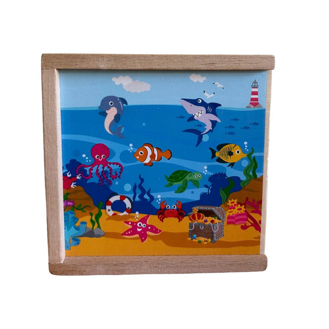 Memory en bois - La mer