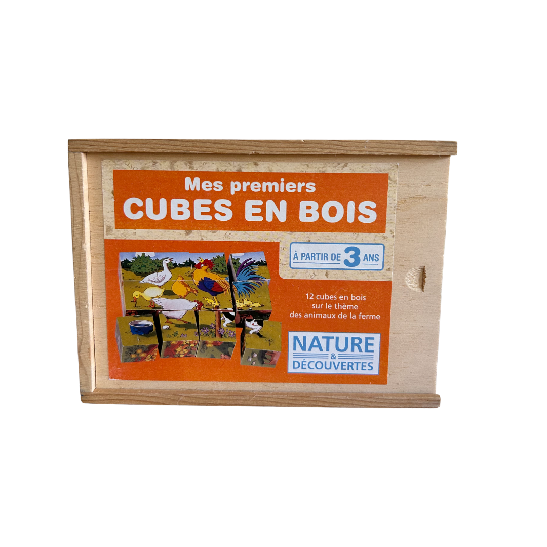 Nature & Découvertes - Mes premiers cubes en bois - La ferme