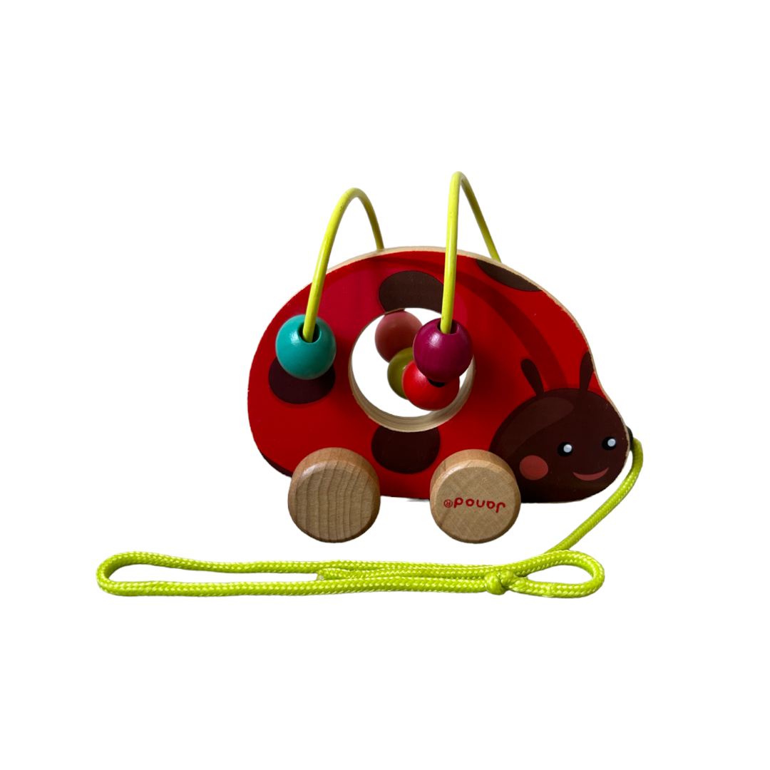 Janod - Coccinelle à tirer et boulier