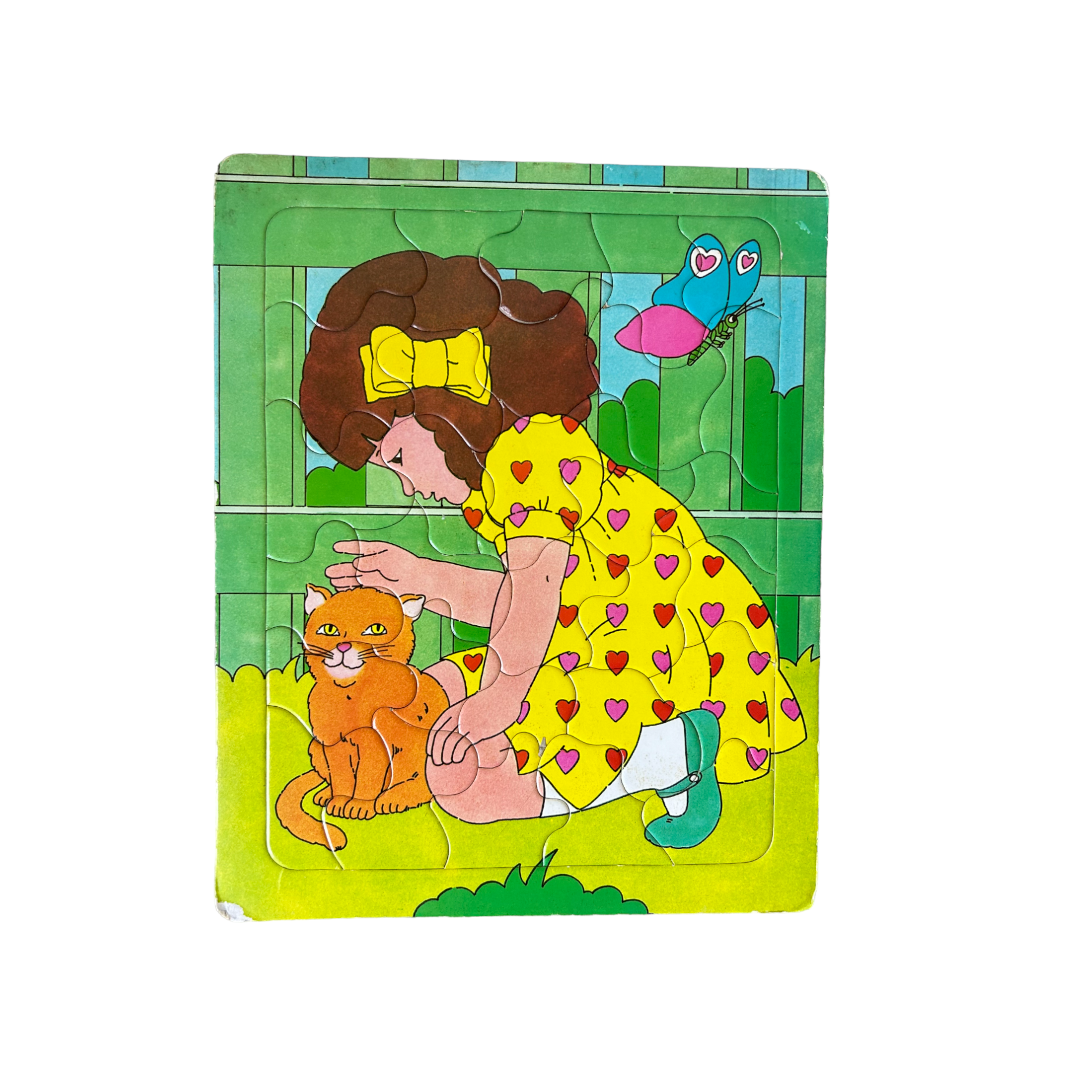 Puzzle - Petite fille avec son chat