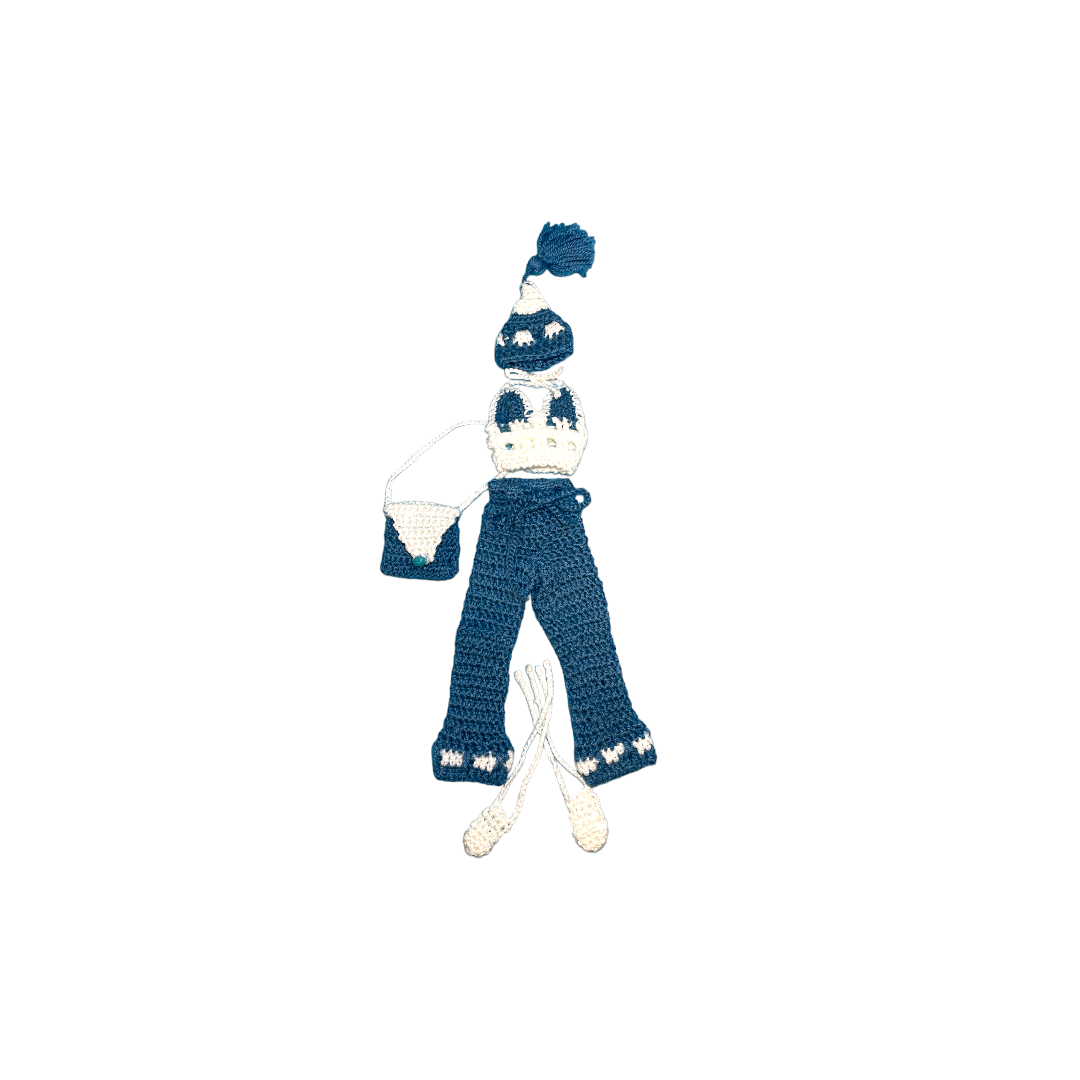 Poupée - Tenue complète - Pantalon bleu