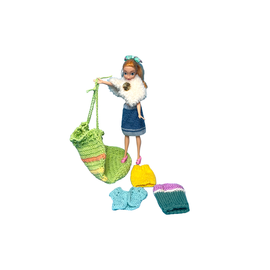 Poupée mannequin - Chale fourrure