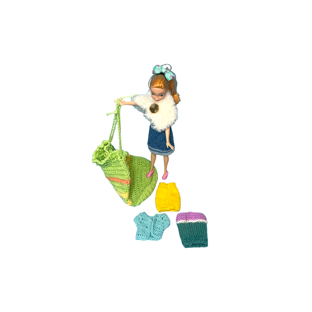 Poupée mannequin - Chale fourrure