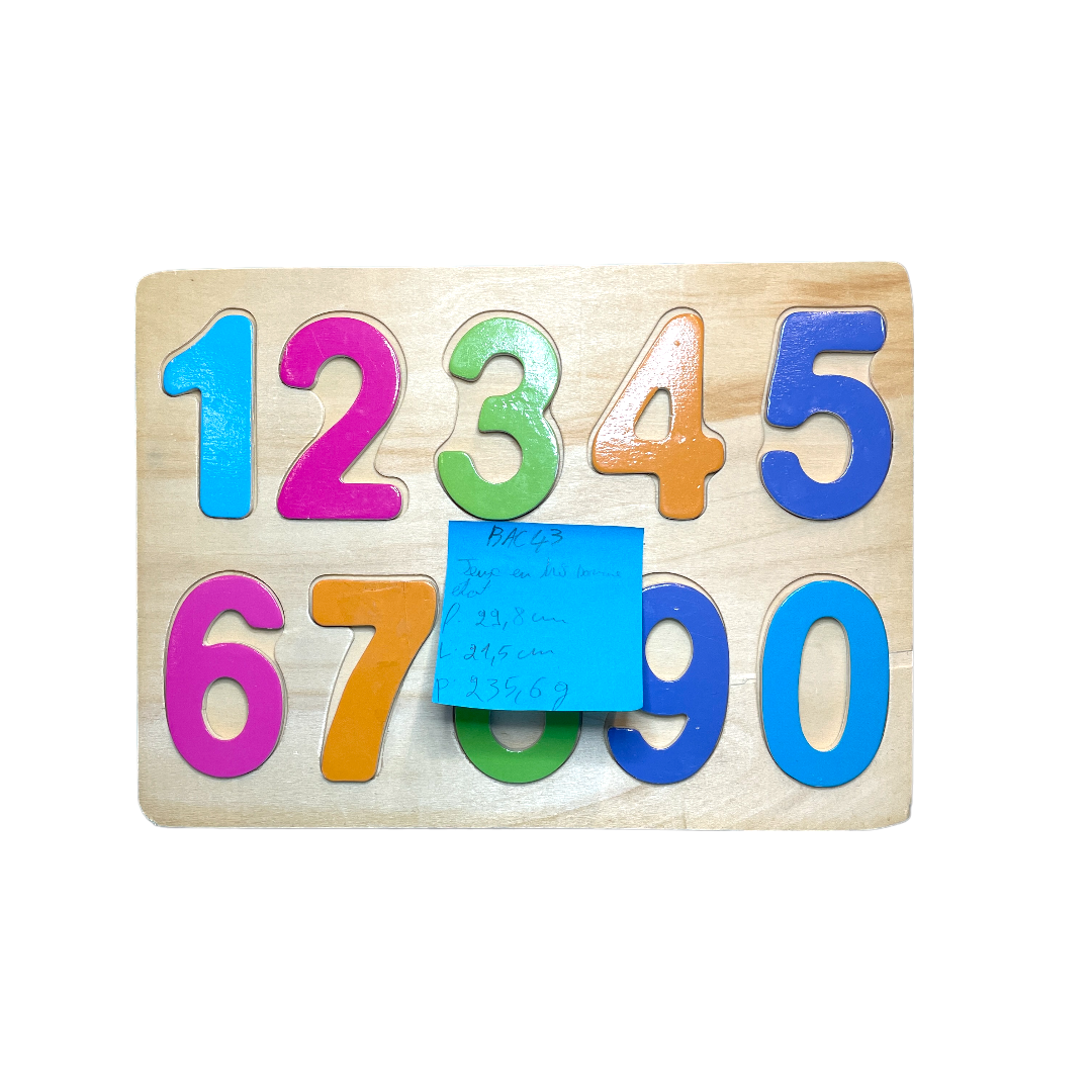Puzzle bois - Chiffres