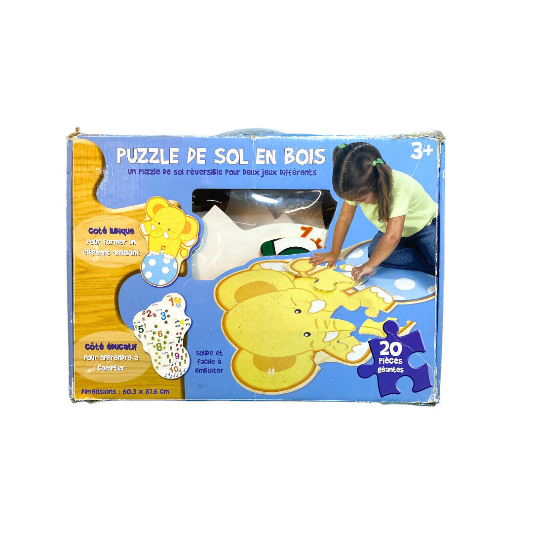 Grand - Puzzle de sol en bois éducatif