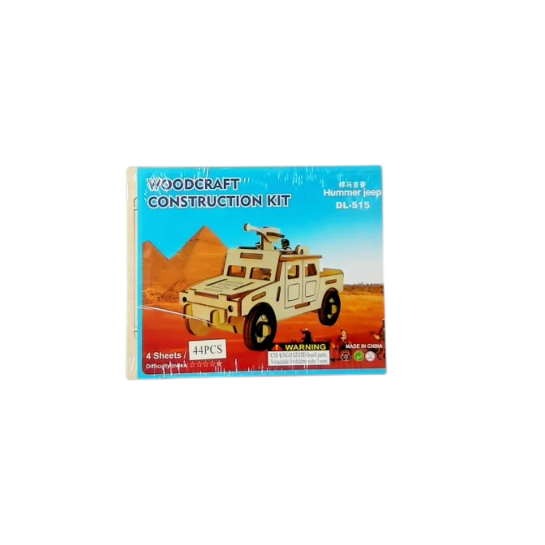 Kit de construction bois - Hummer Jeep - 44 pièces