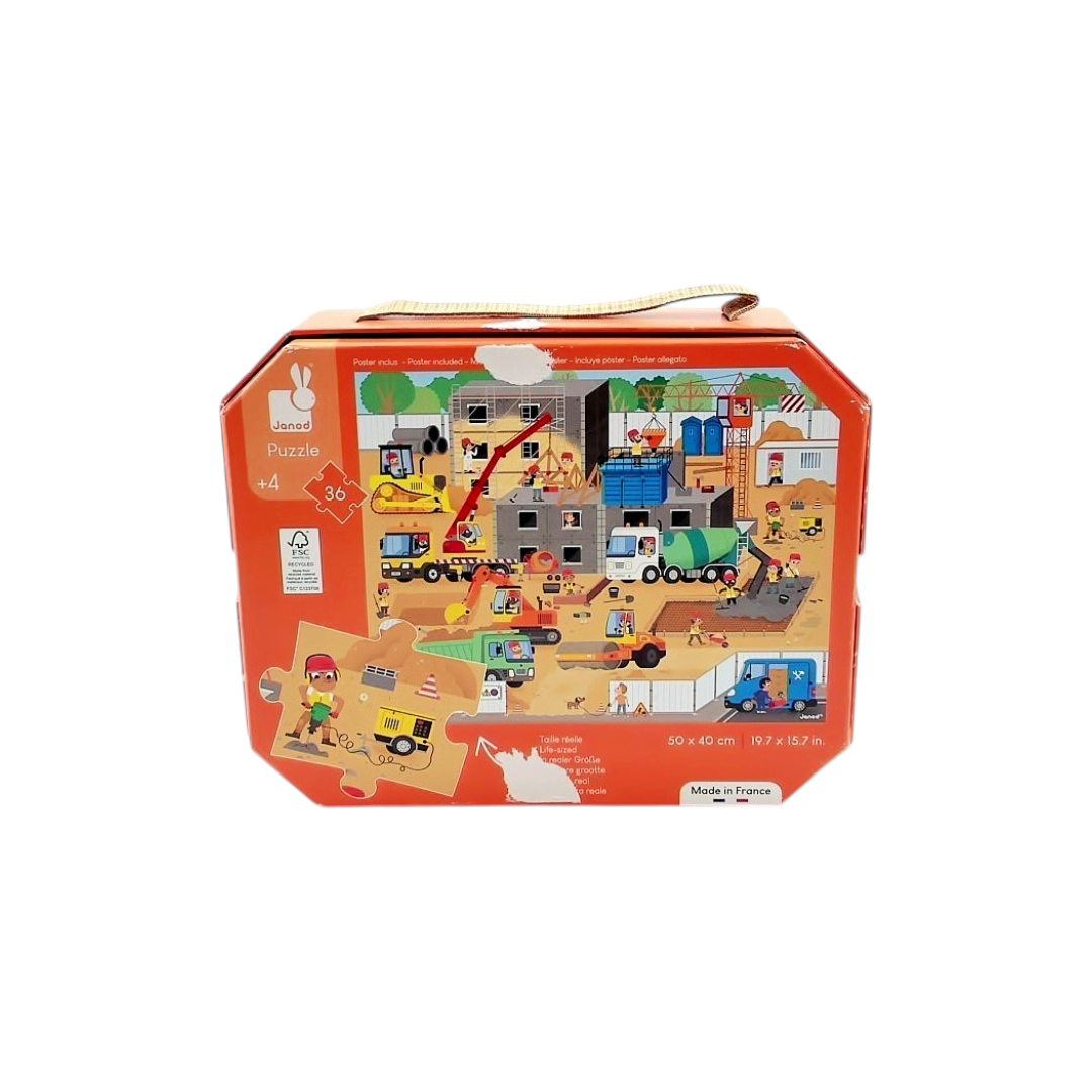 Puzzle valisette - Chantier - 36 pièces