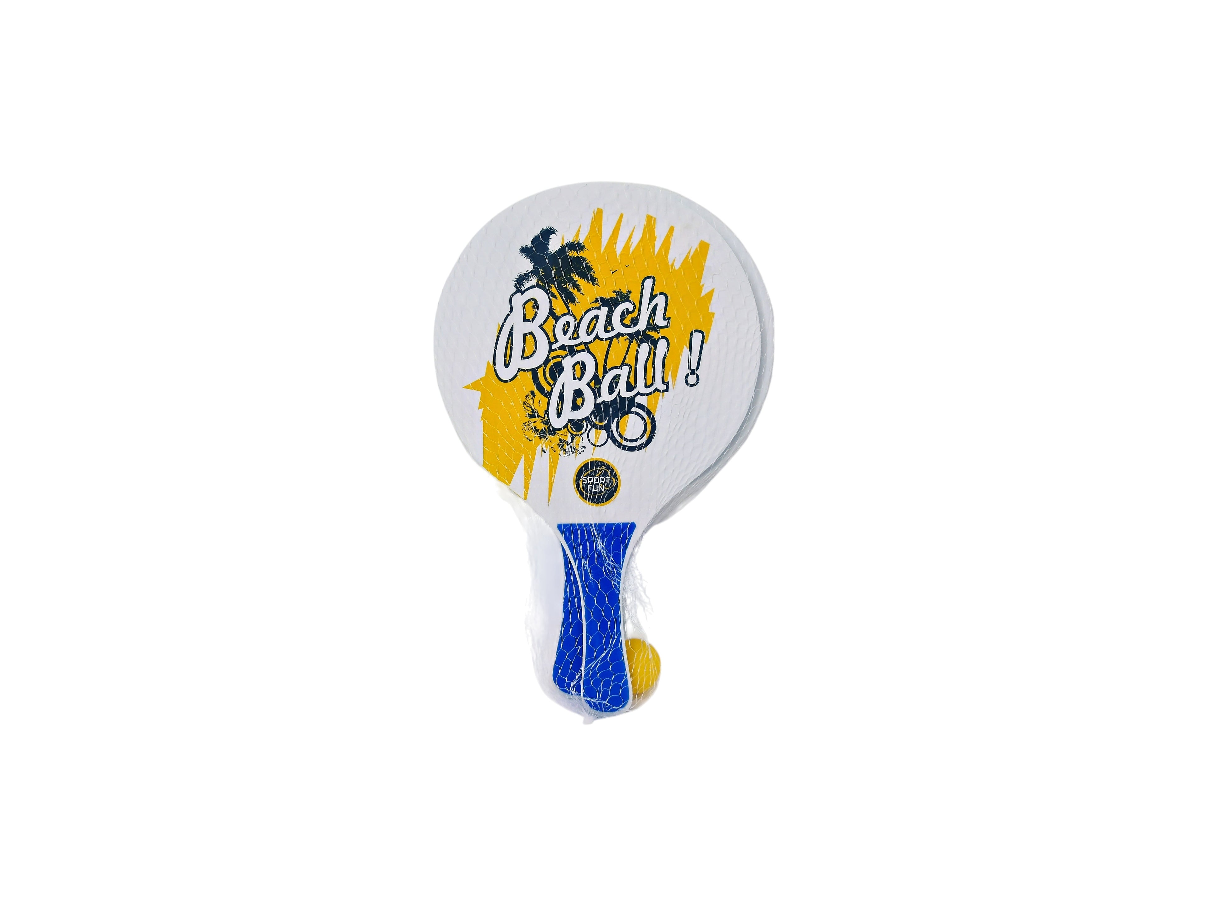 Set de 2 raquettes de plage avec balle