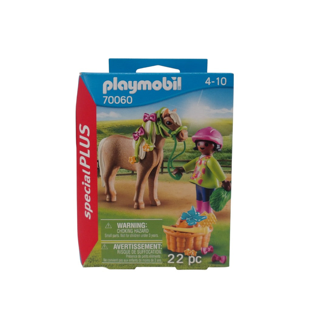 Playmobil Spécial Plus - Cavalière avec poney - Set 70060