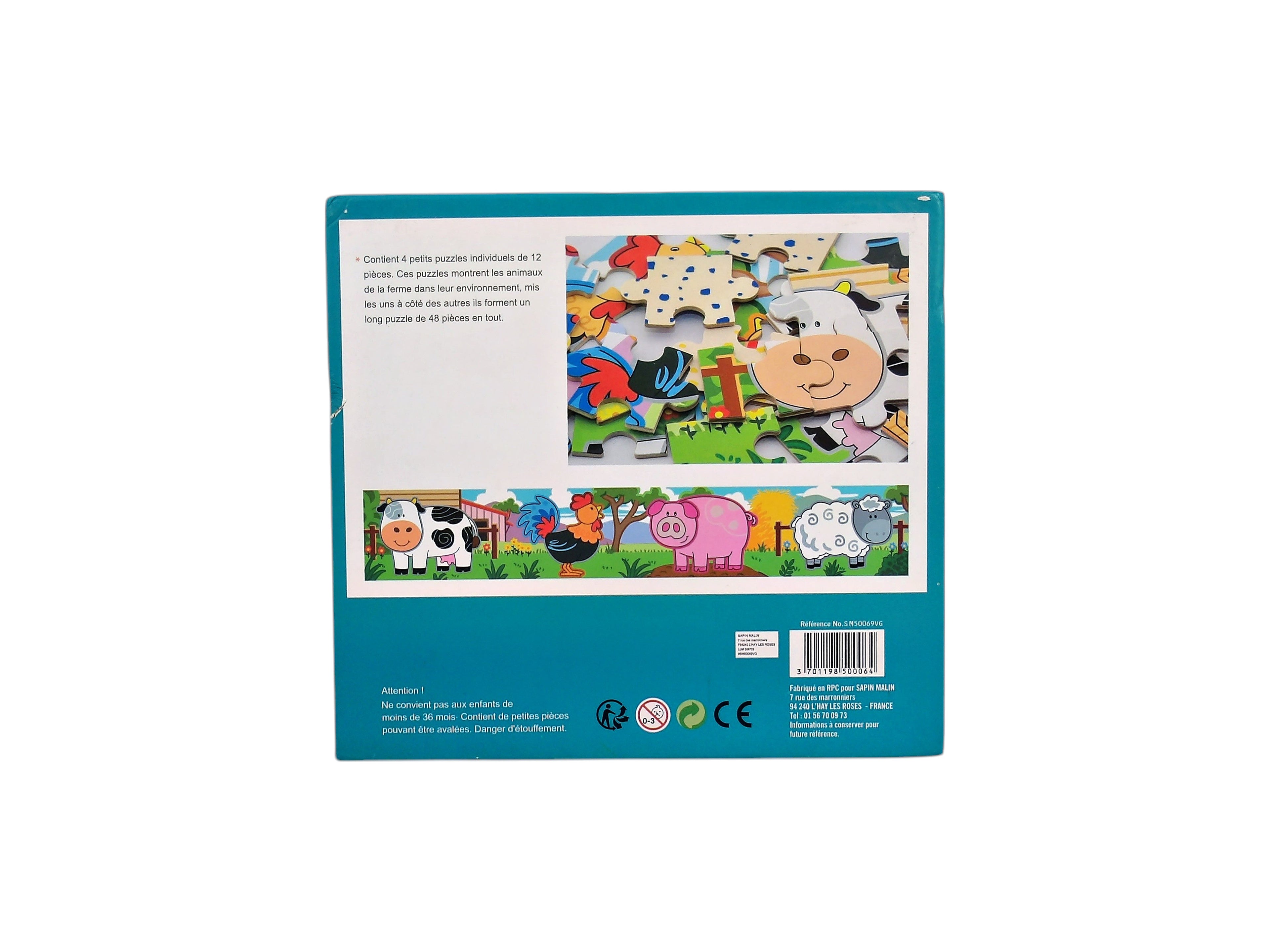 Puzzle 4 en 1- La ferme