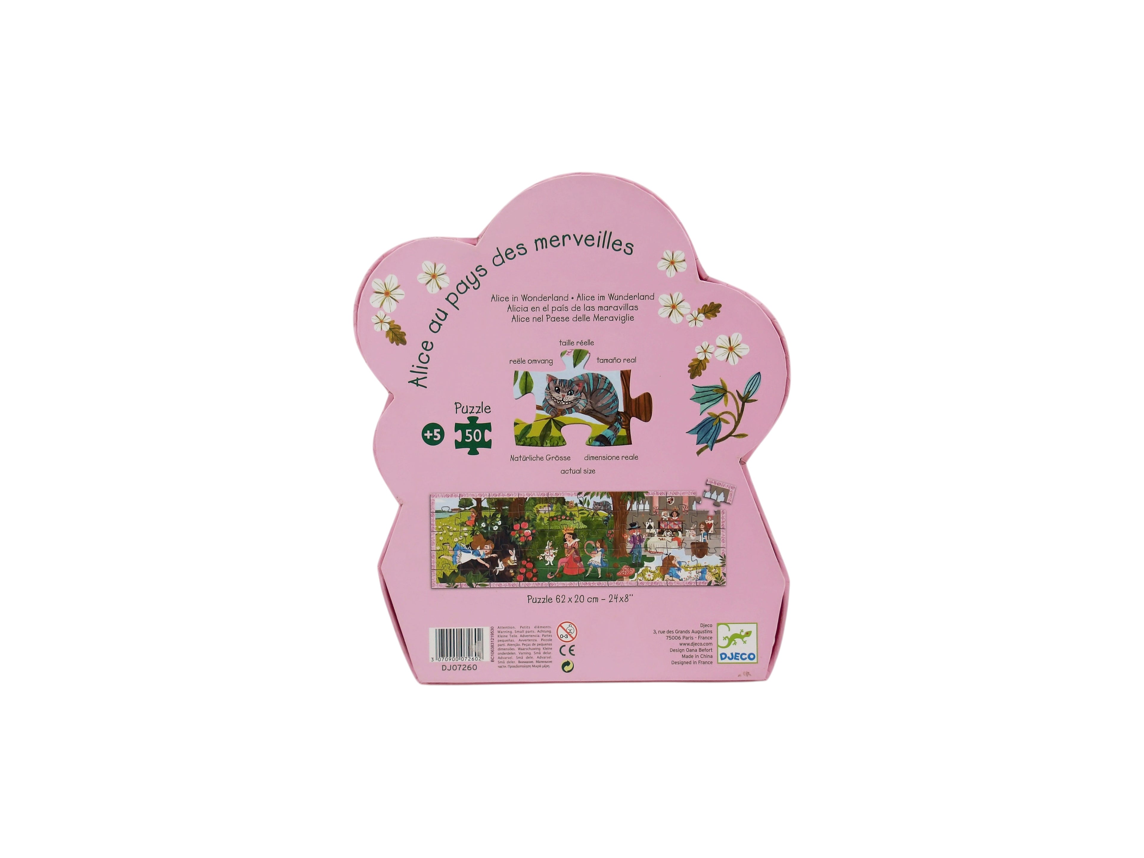 Puzzle - Alice au pays des merveilles - 50 pièces