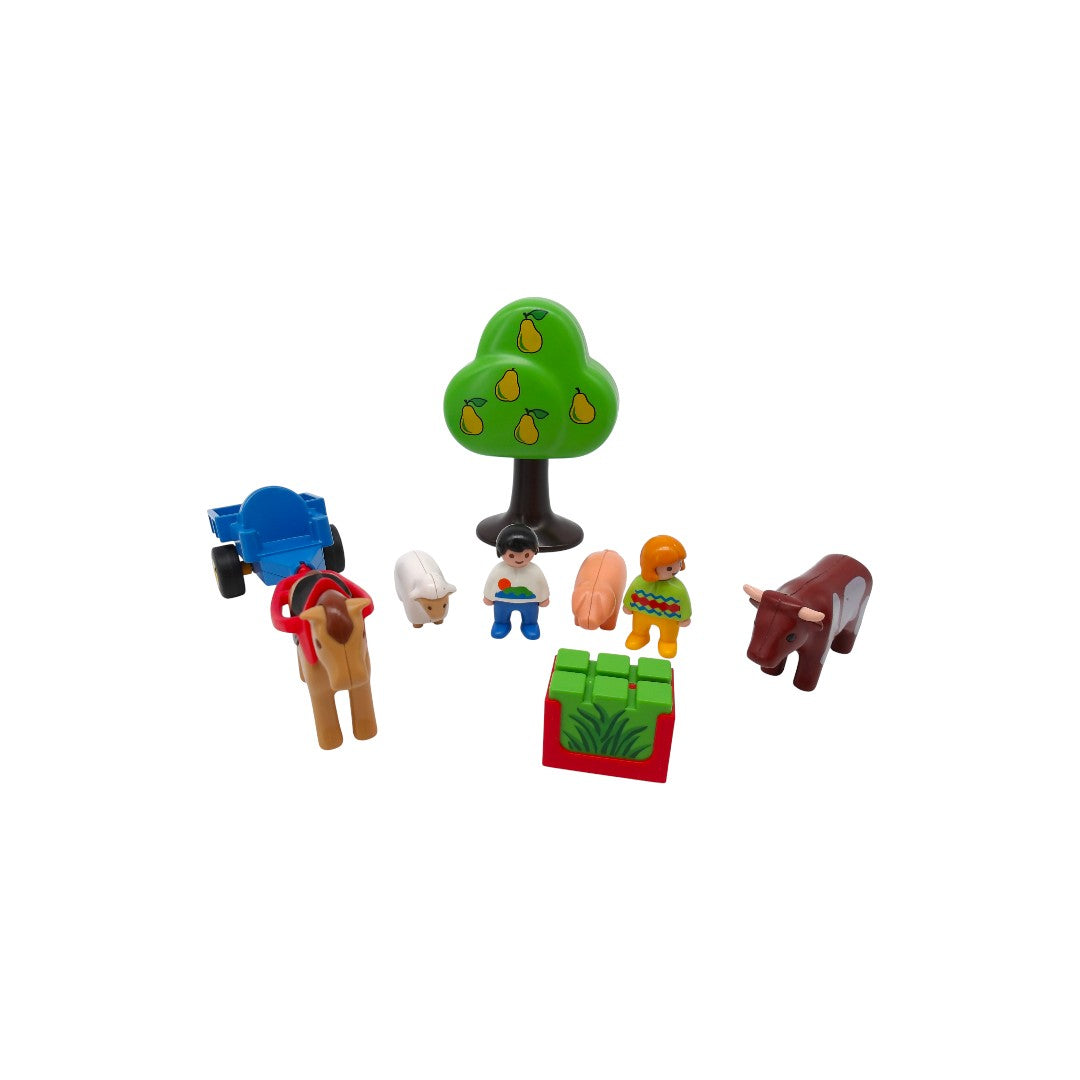 Playmobil 1.2.3. - Enfants et charette - Set 6620