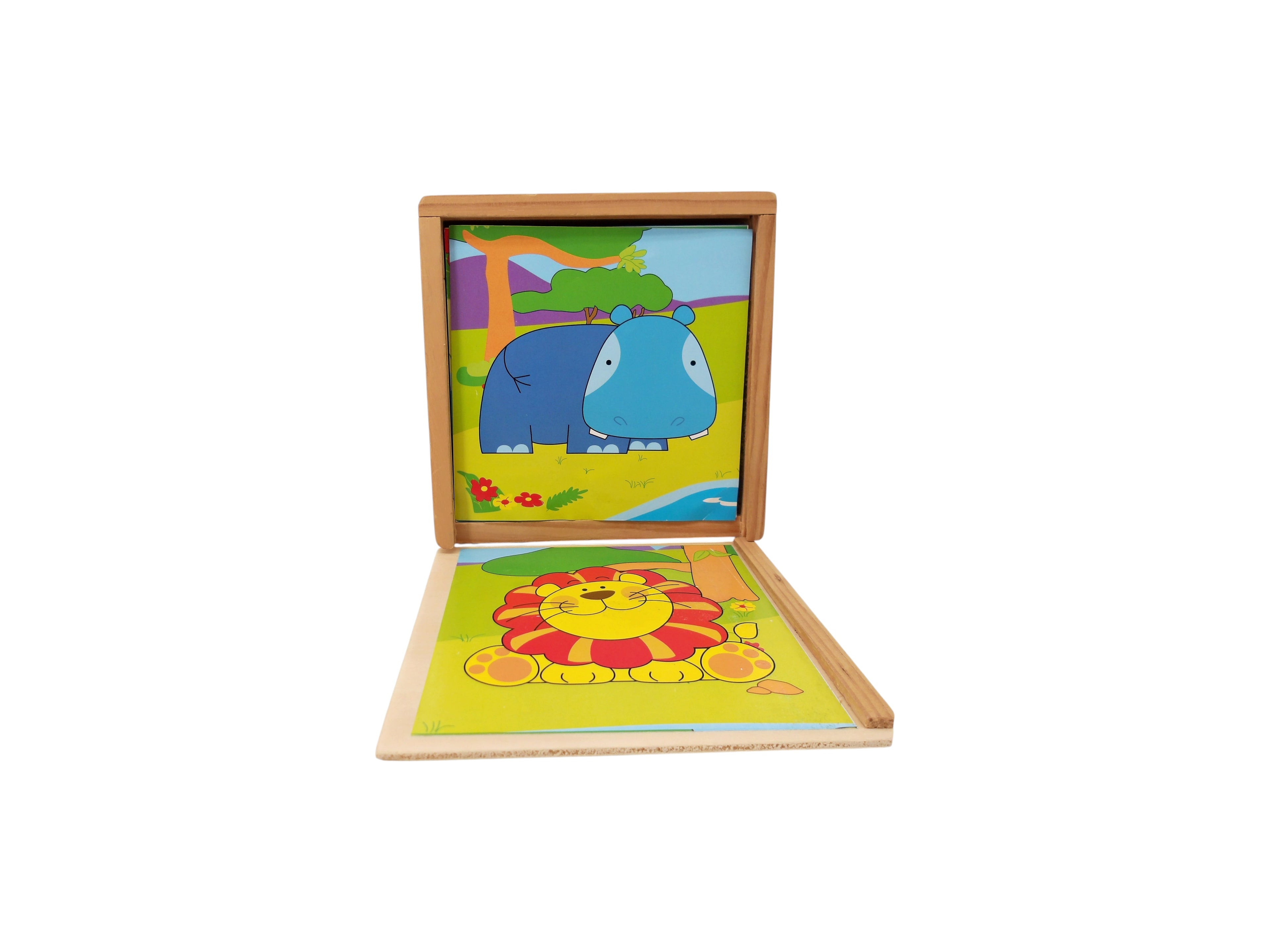 Puzzle cubes - Animaux savane