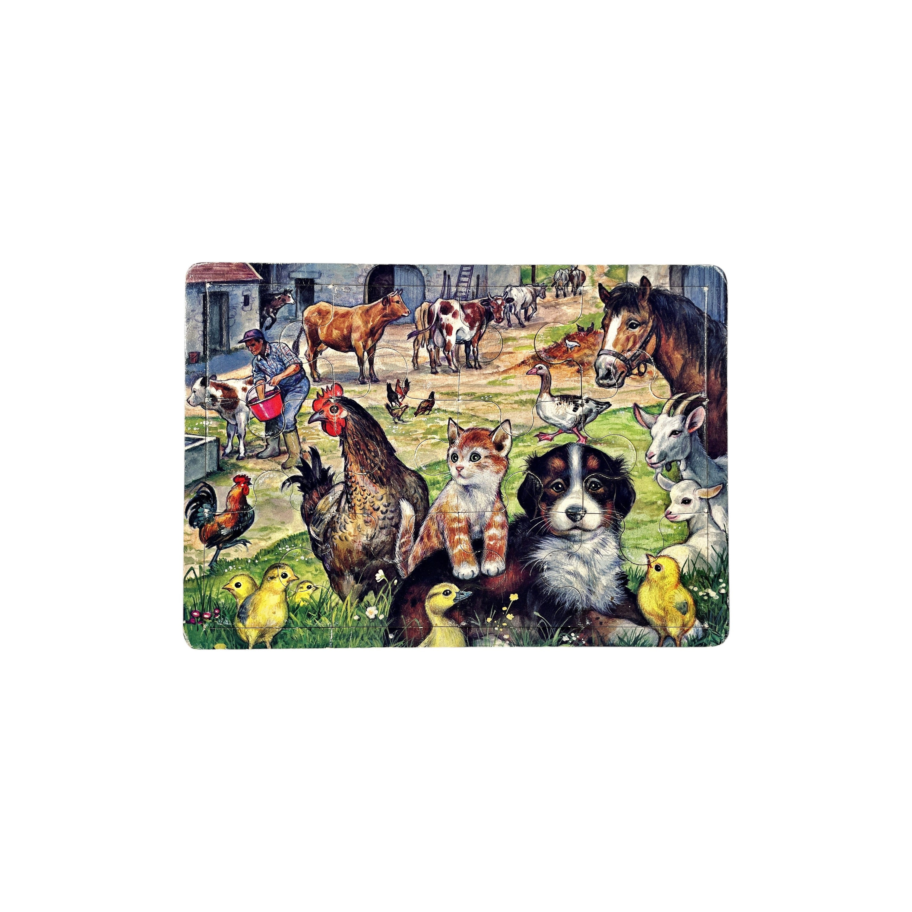 Puzzle cadre - Animaux de la ferme - 12 pièces