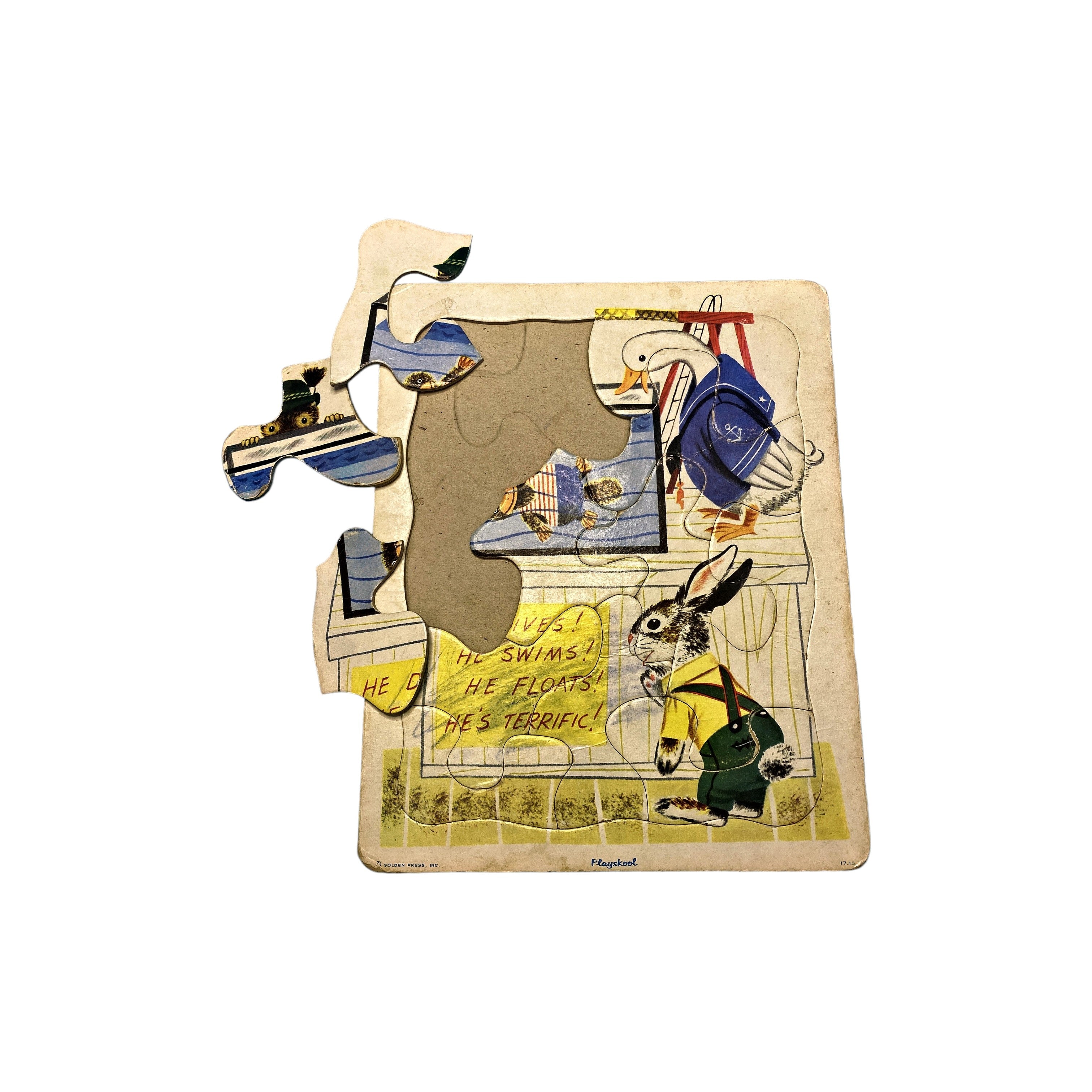 Puzzle cadre - Oie lapin - 12 pièces