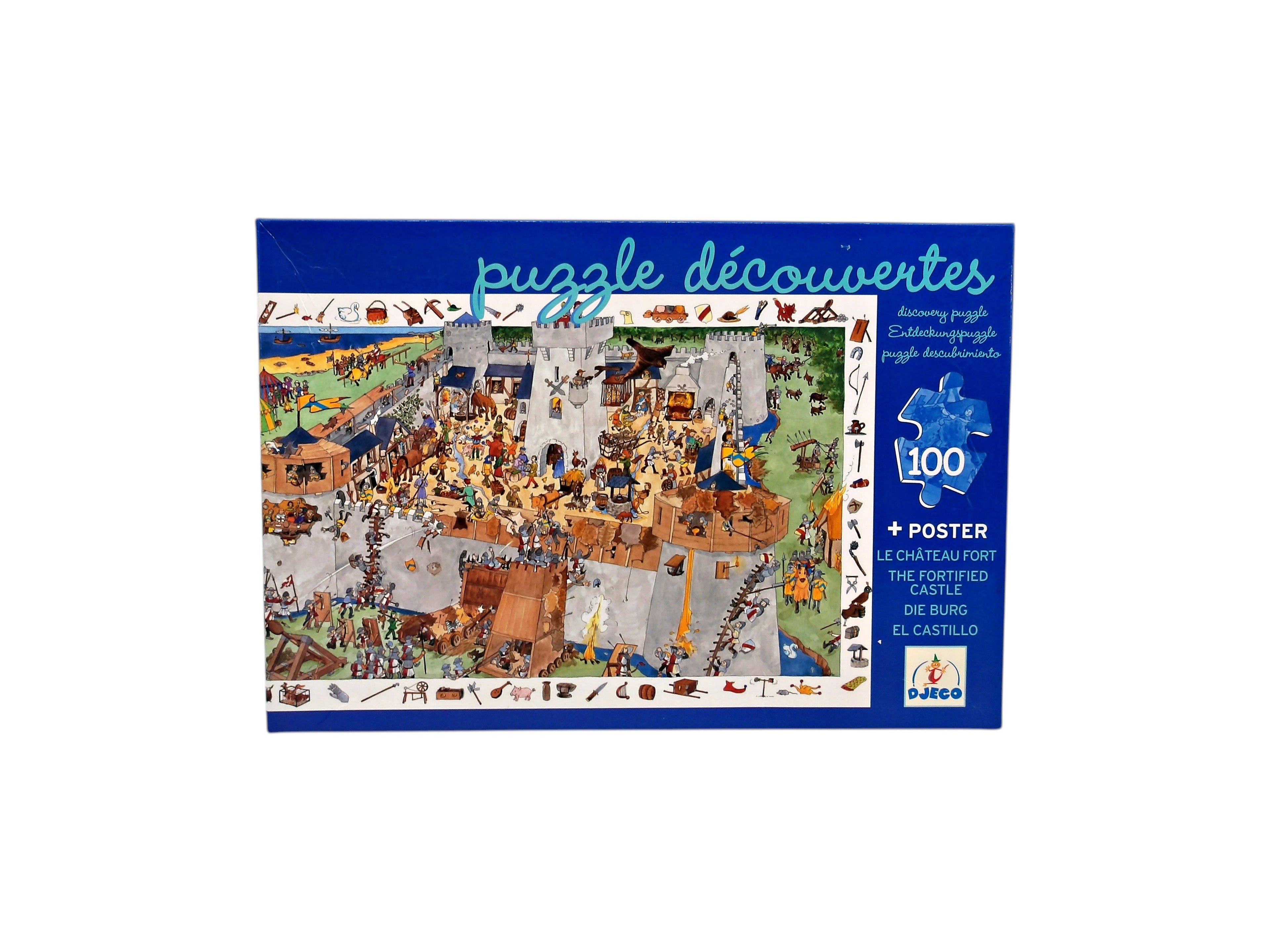Puzzle découvertes - Le château fort - 100 pièces
