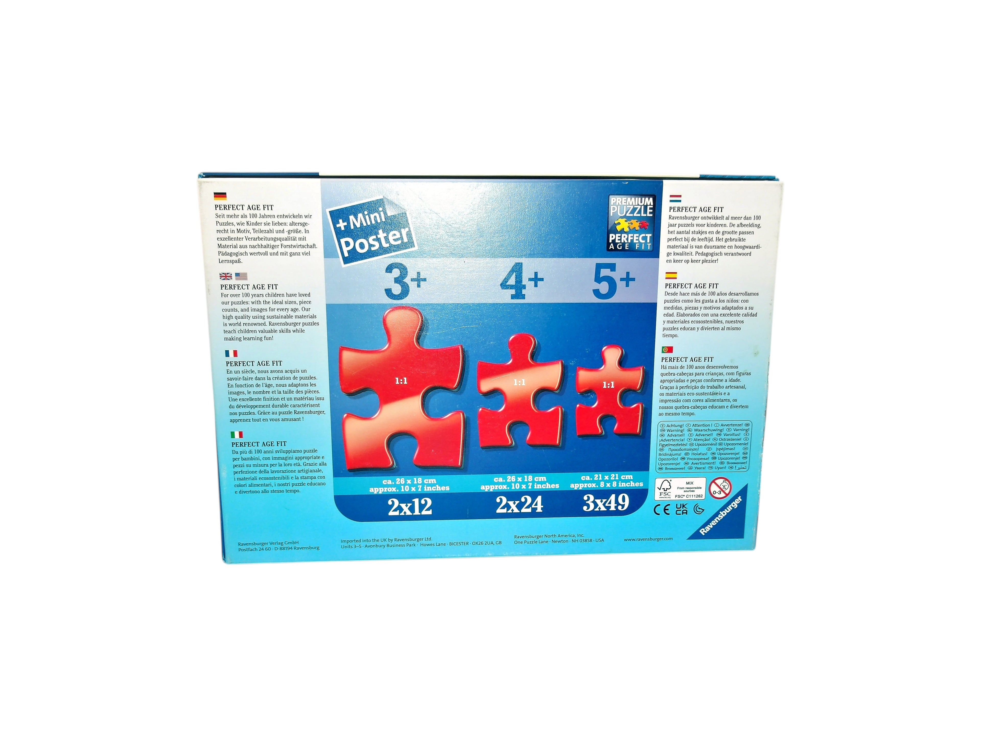 Puzzle - Pat Patrouille - 3x49 pièces- Édition 1991