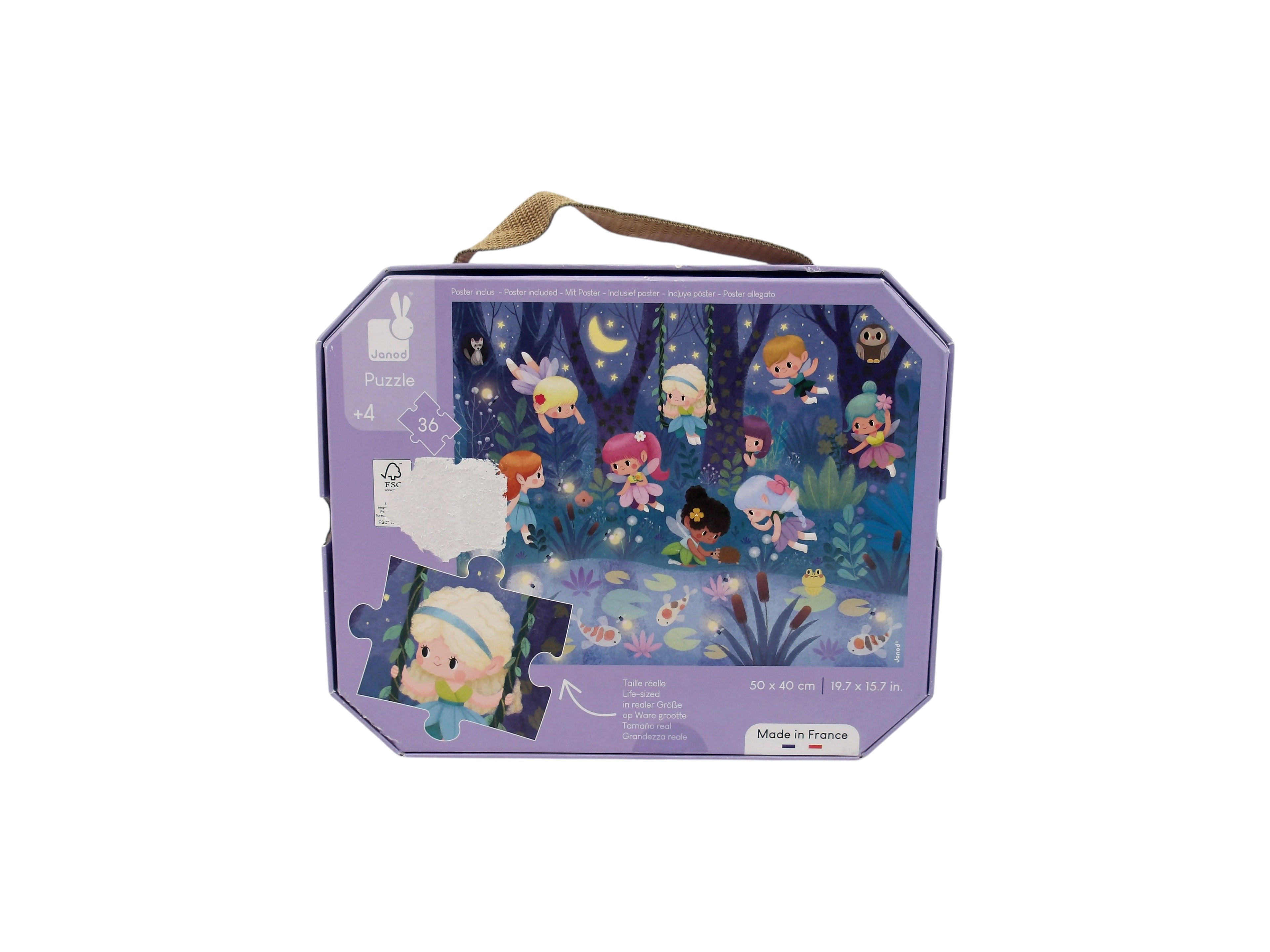 Puzzle valisette - Fées et nénuphars - 36 pièces