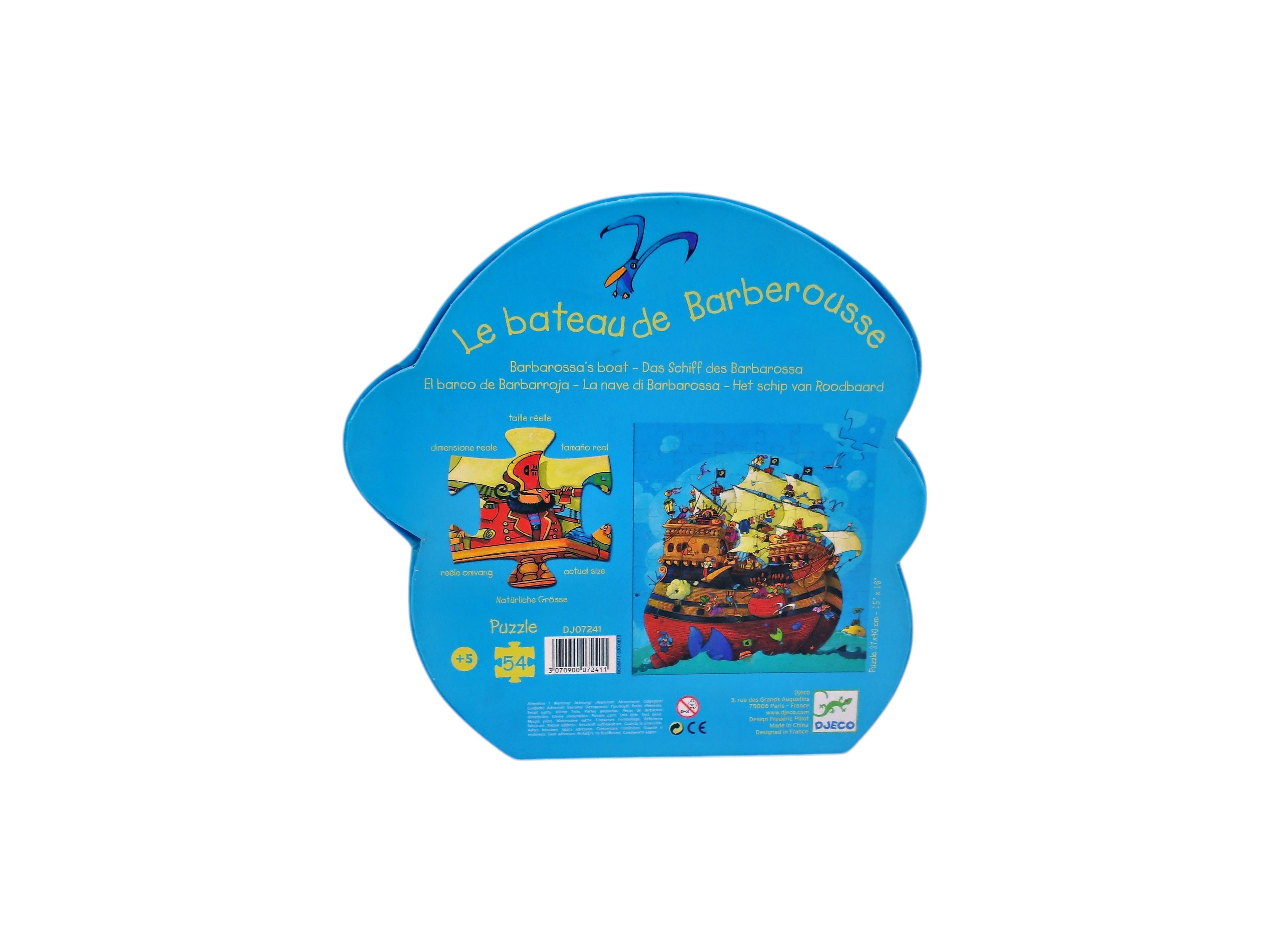 Puzzle - Le bateau de Barberousse - 54 pièces