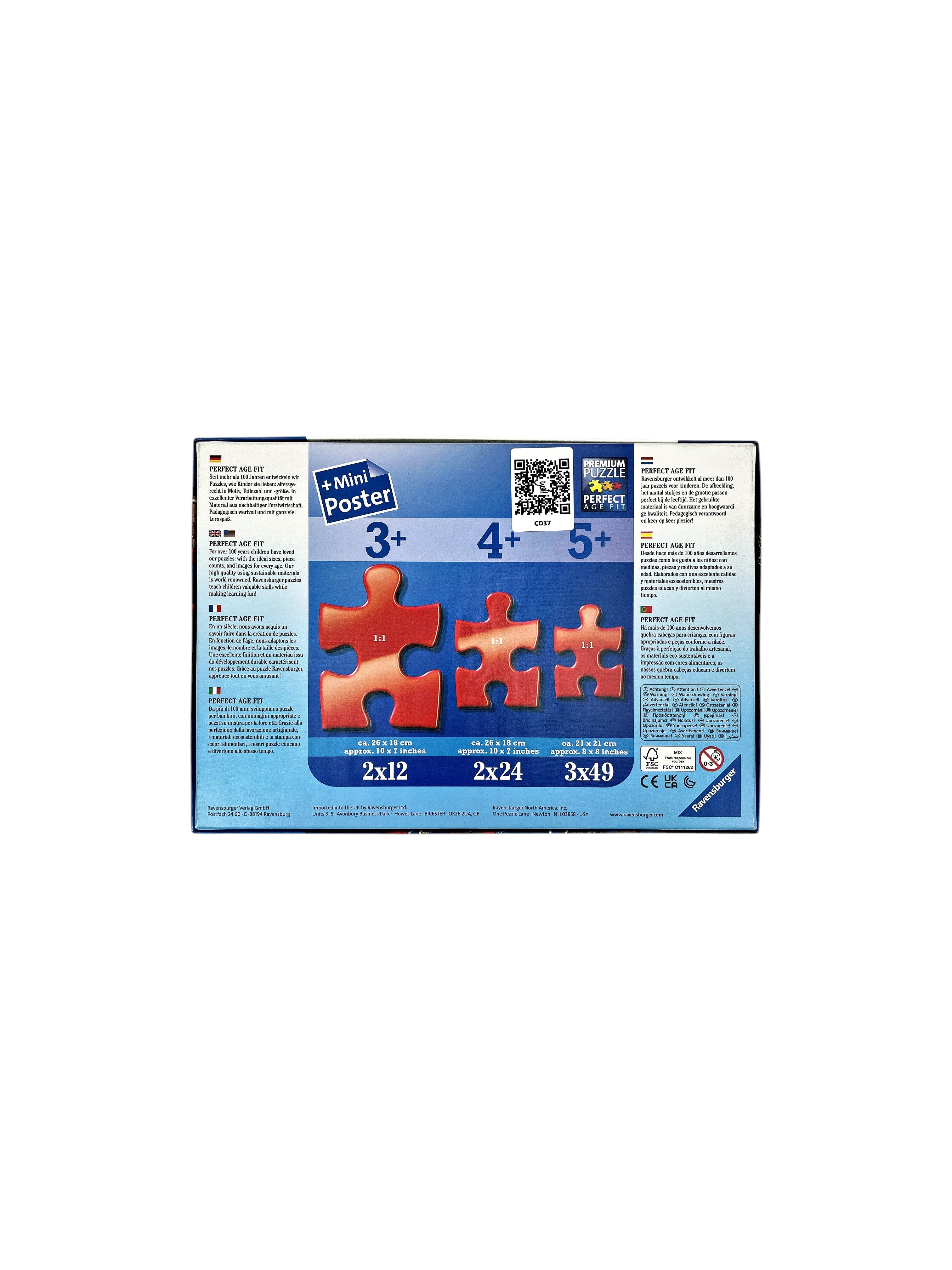 Puzzles - Spider-man en action - 3x49 pièces- Édition 2017