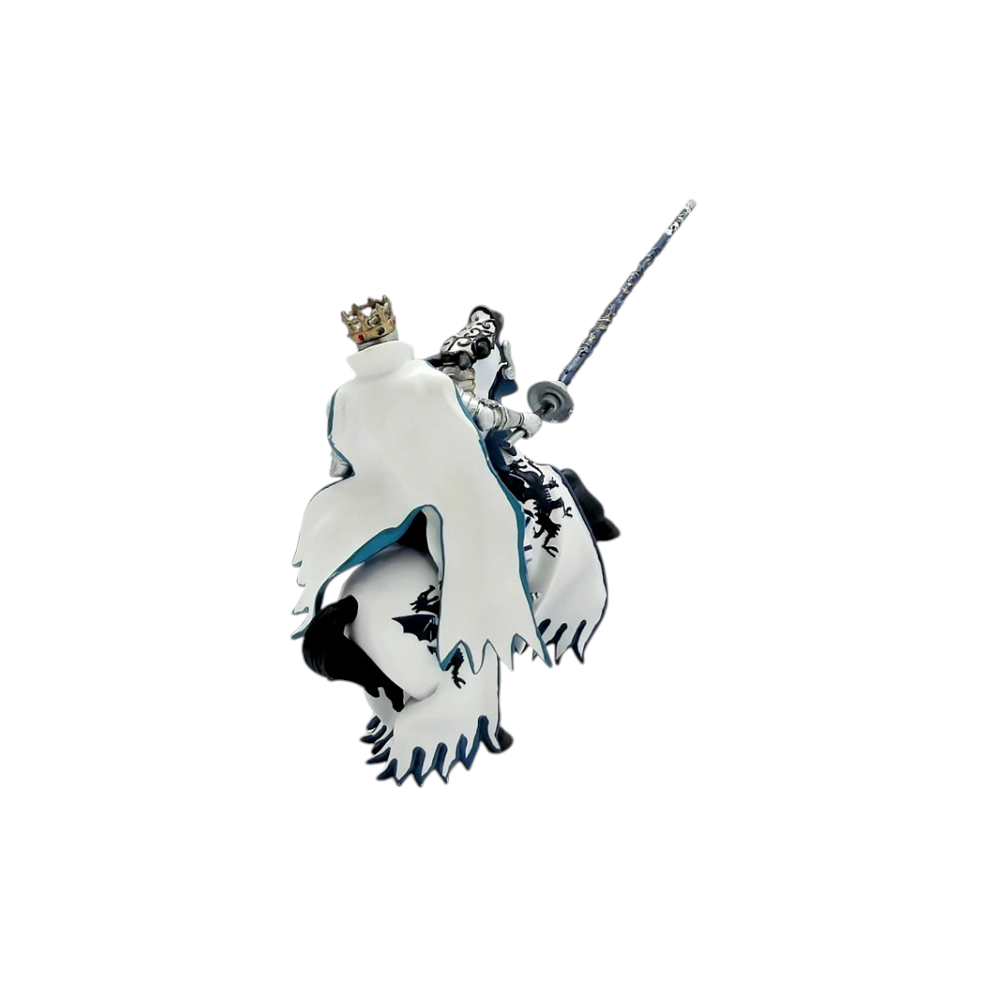 Figurine - Roi au dragon bleu et son cheval