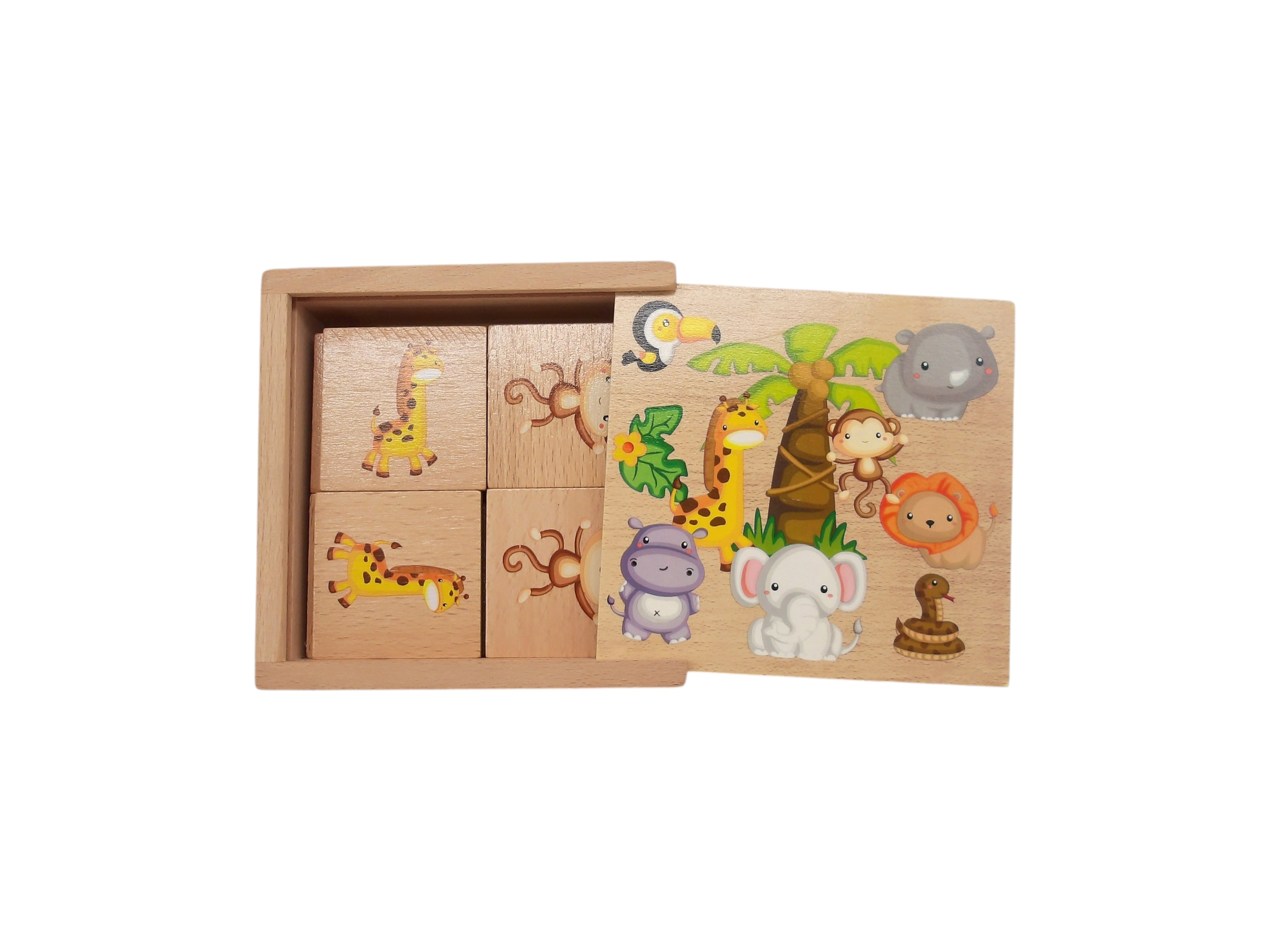 Memo - Animaux en bois