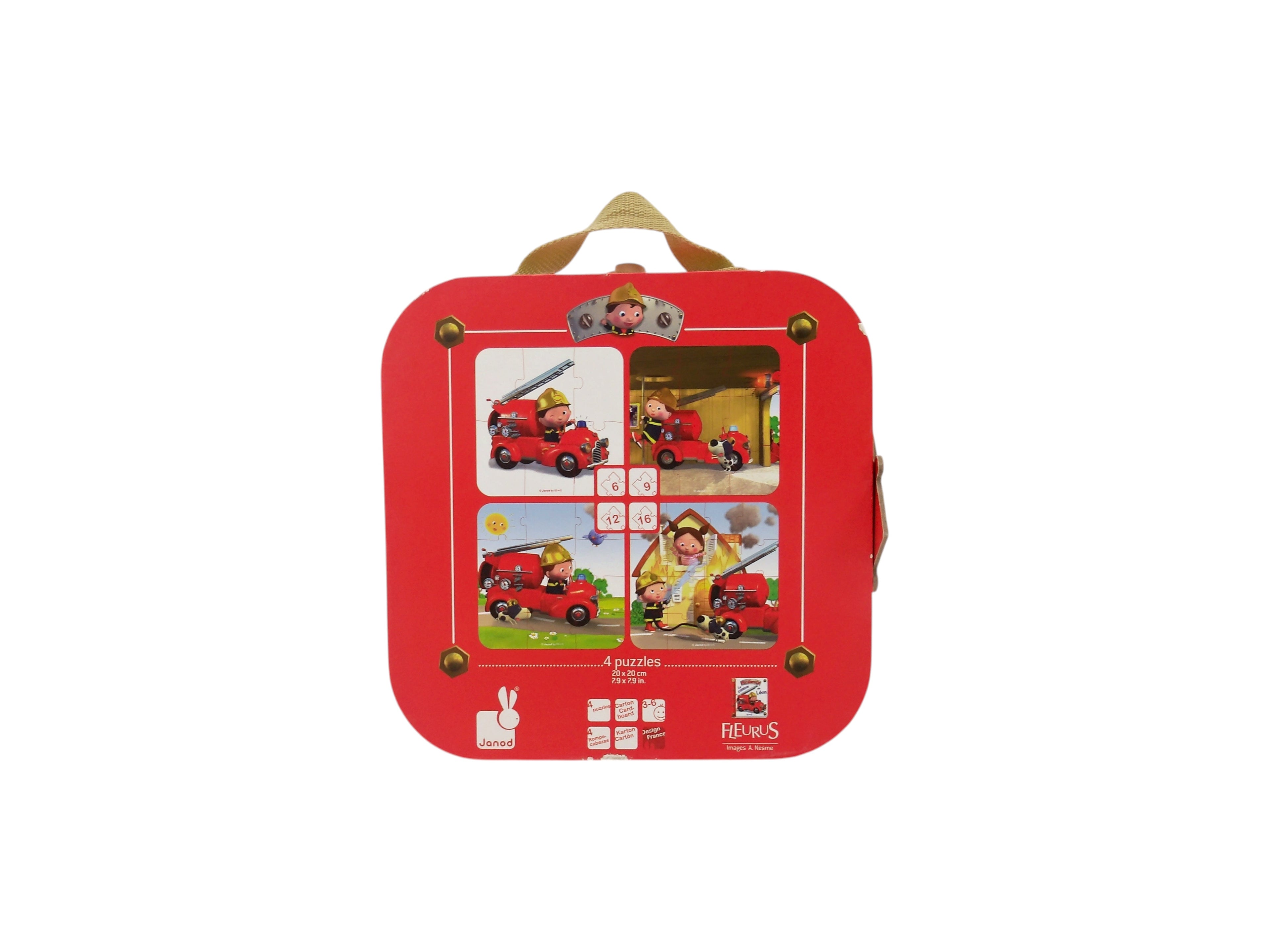 Puzzles progressifs - Camion de pompiers de Léon - x4