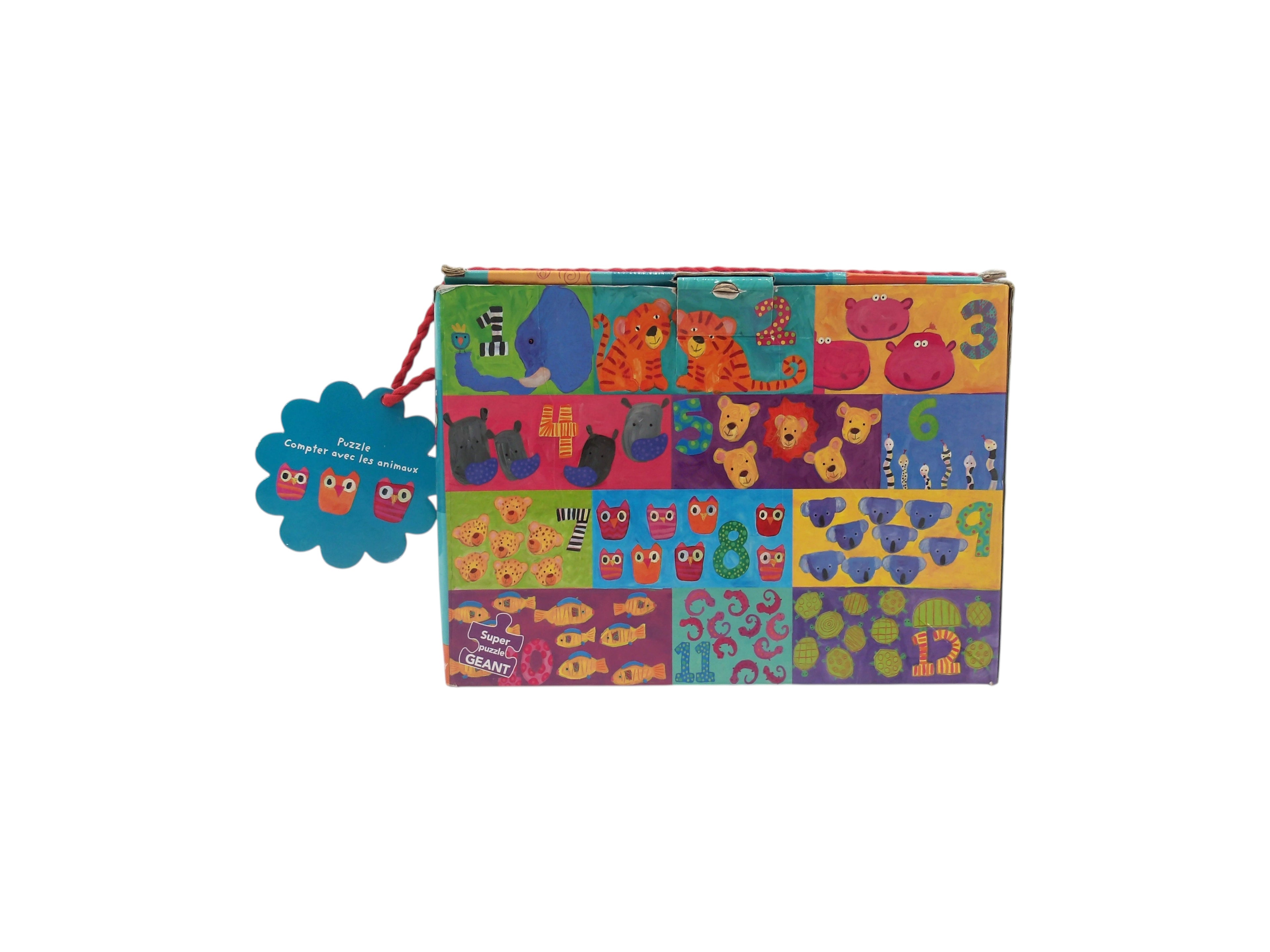 Super puzzle géant - Compter avec les animaux