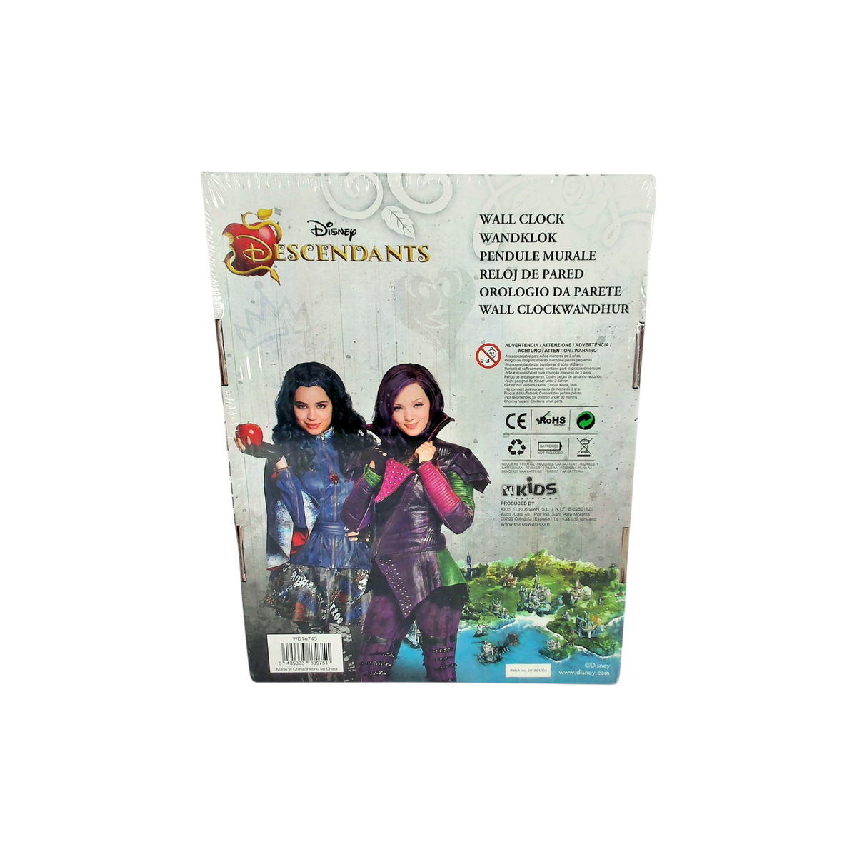 Horloge murale Disney - Descendants - Isle Rules