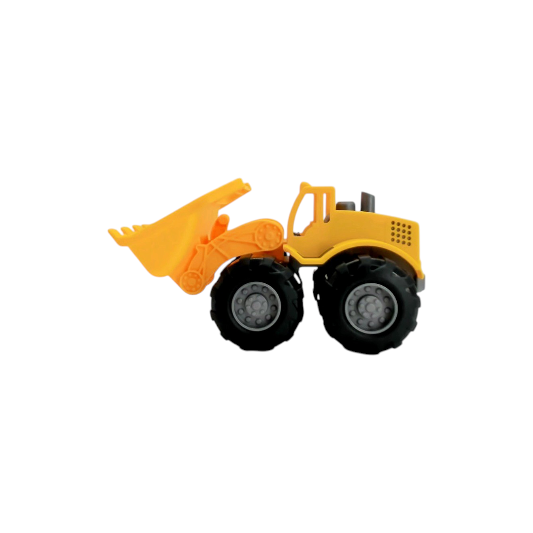 Tractopelle jaune