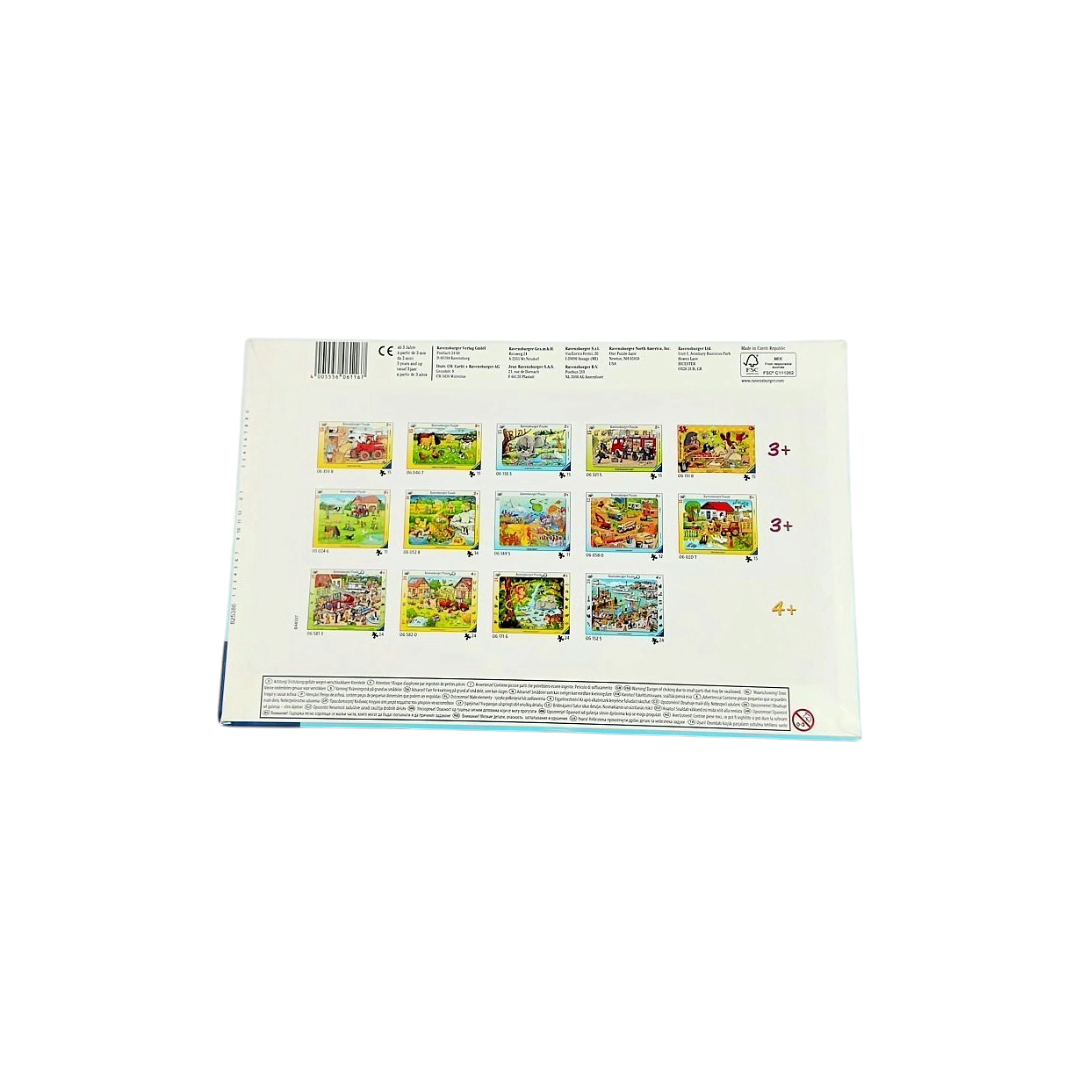 Puzzle cadre - Une journée au zoo - 15 pièces
