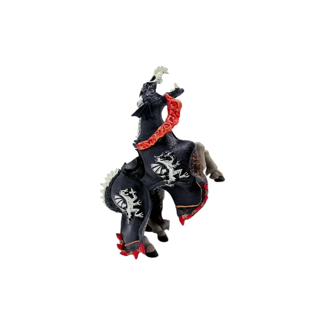 Figurine - Roi au dragon bleu et son cheval