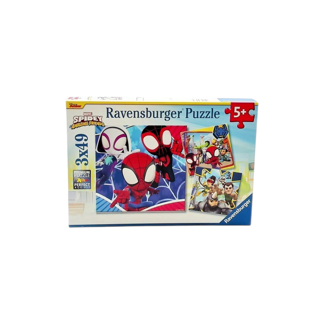 Puzzle - Spidey, le lanceur de toile - 3x49 pièces