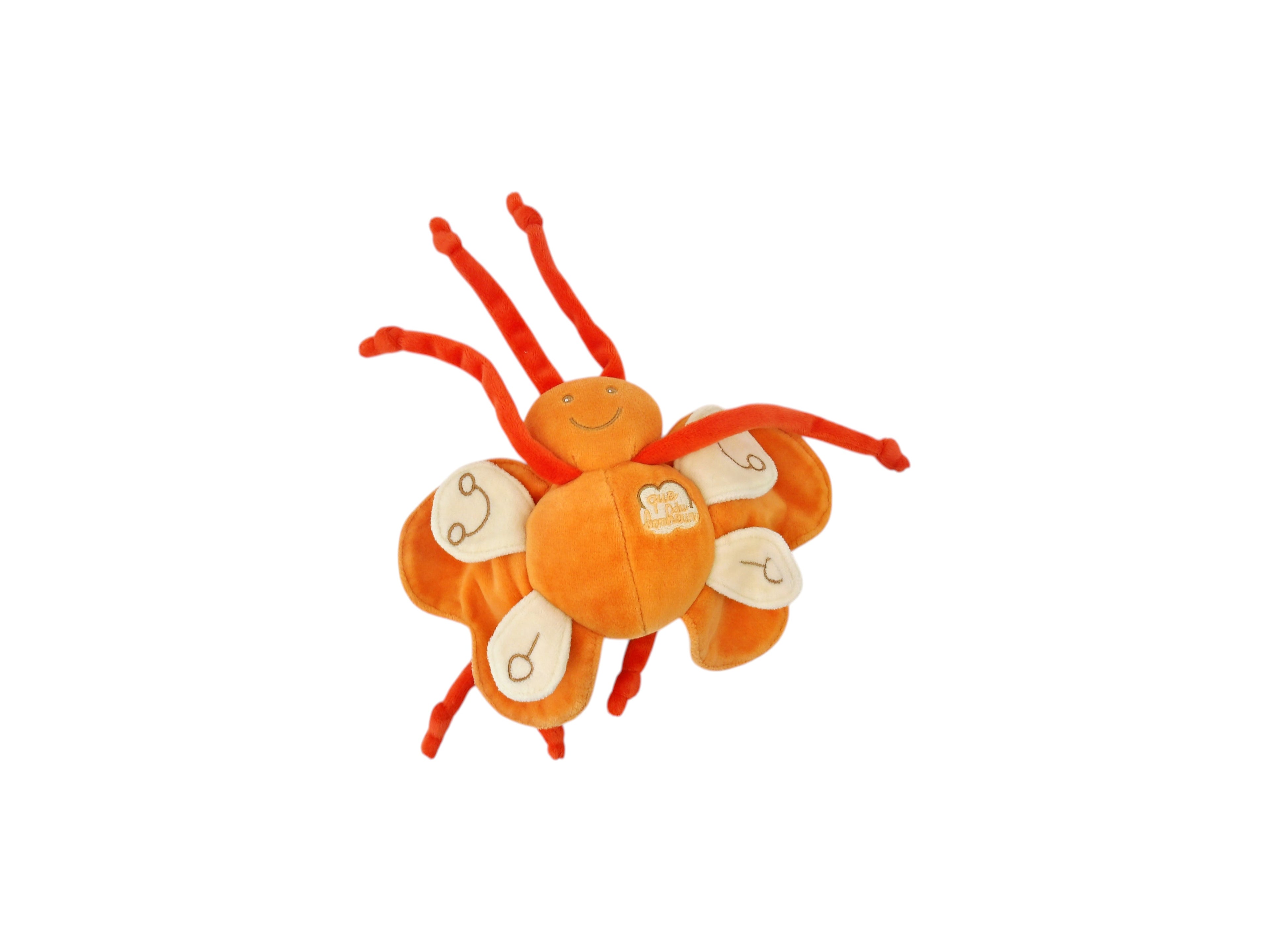 Doudou - Papillon orange
