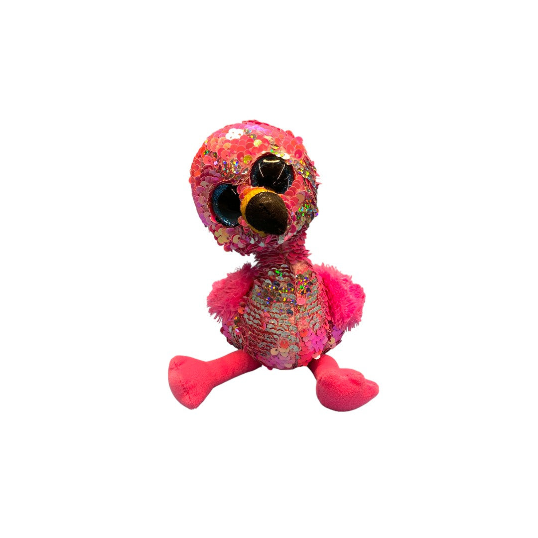 Peluche - Flippables-Peluche à sequins Pinky le flamant rose