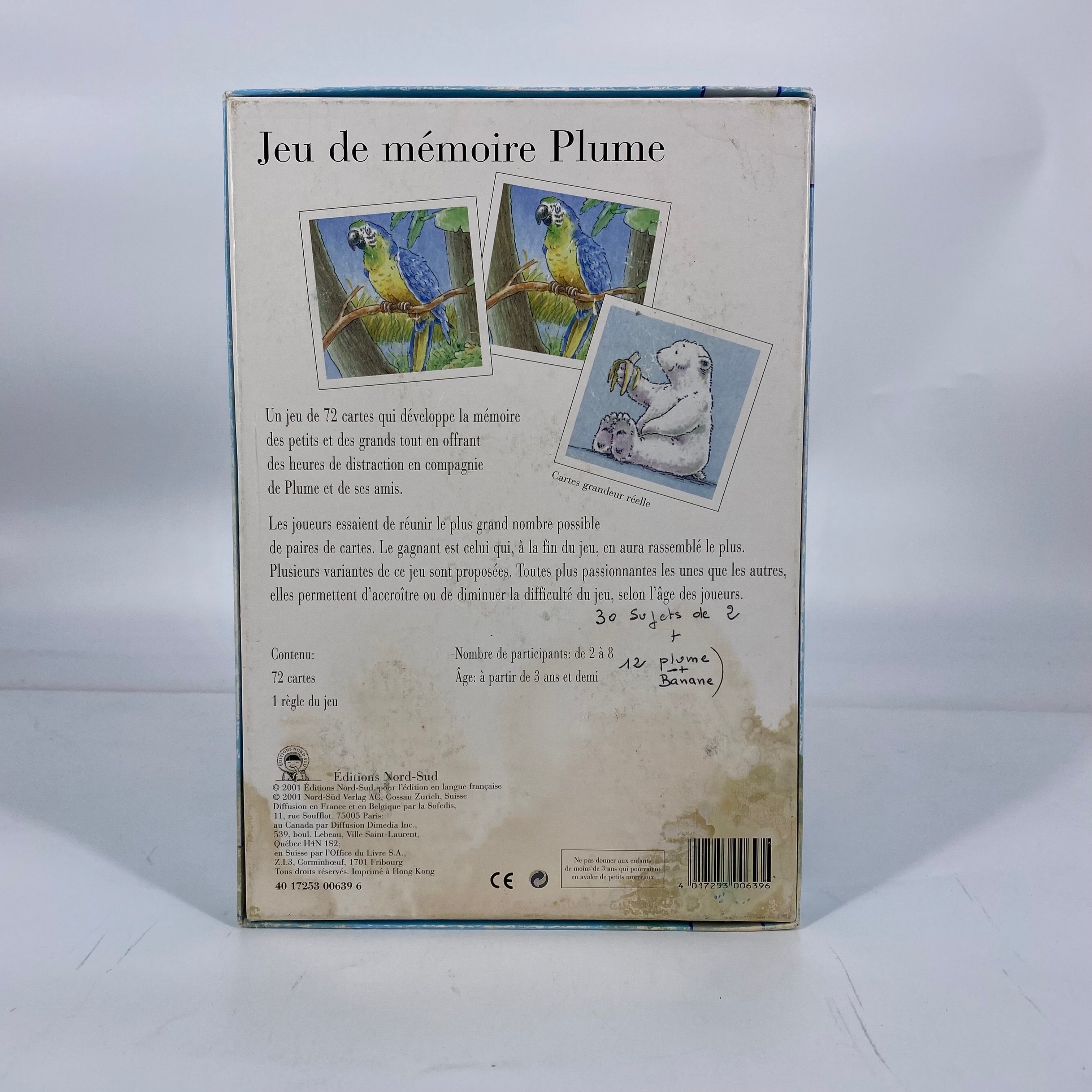 Jeu de mémoire Plume- Édition 2001