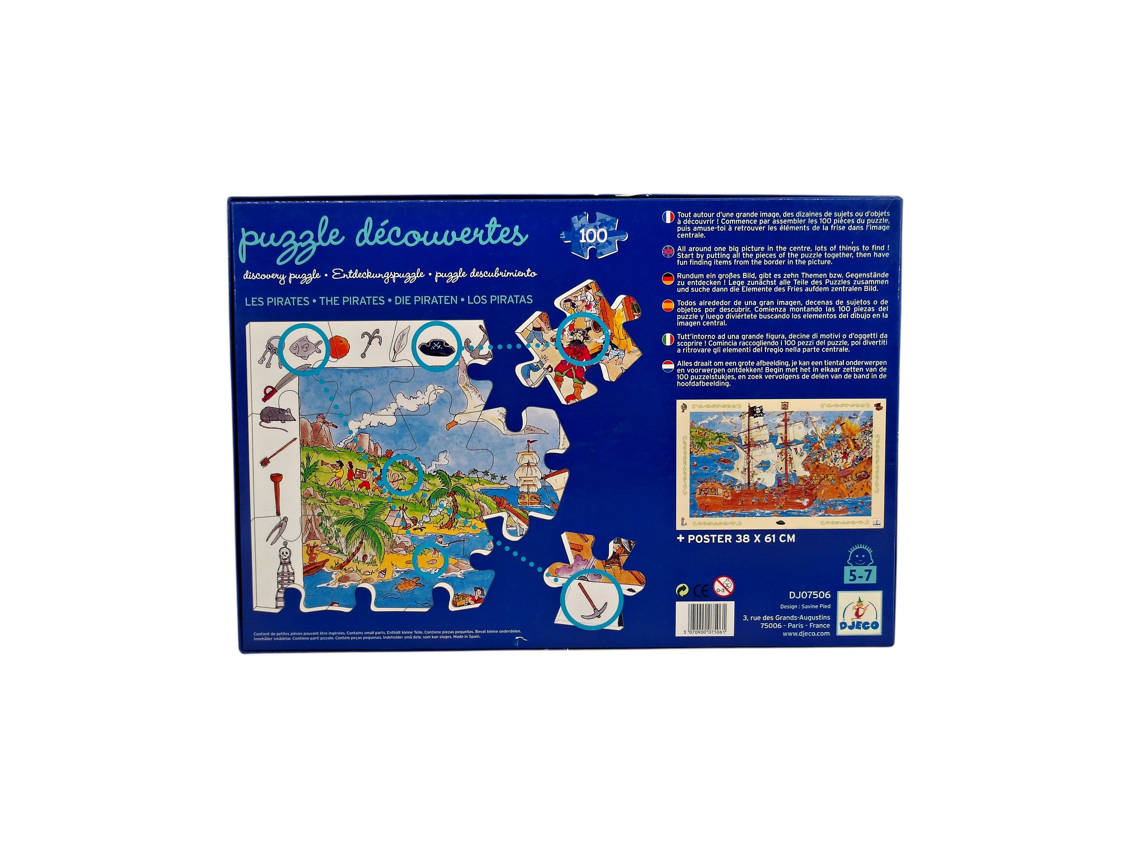 Puzzle observation - Les pirates - 100 pièces