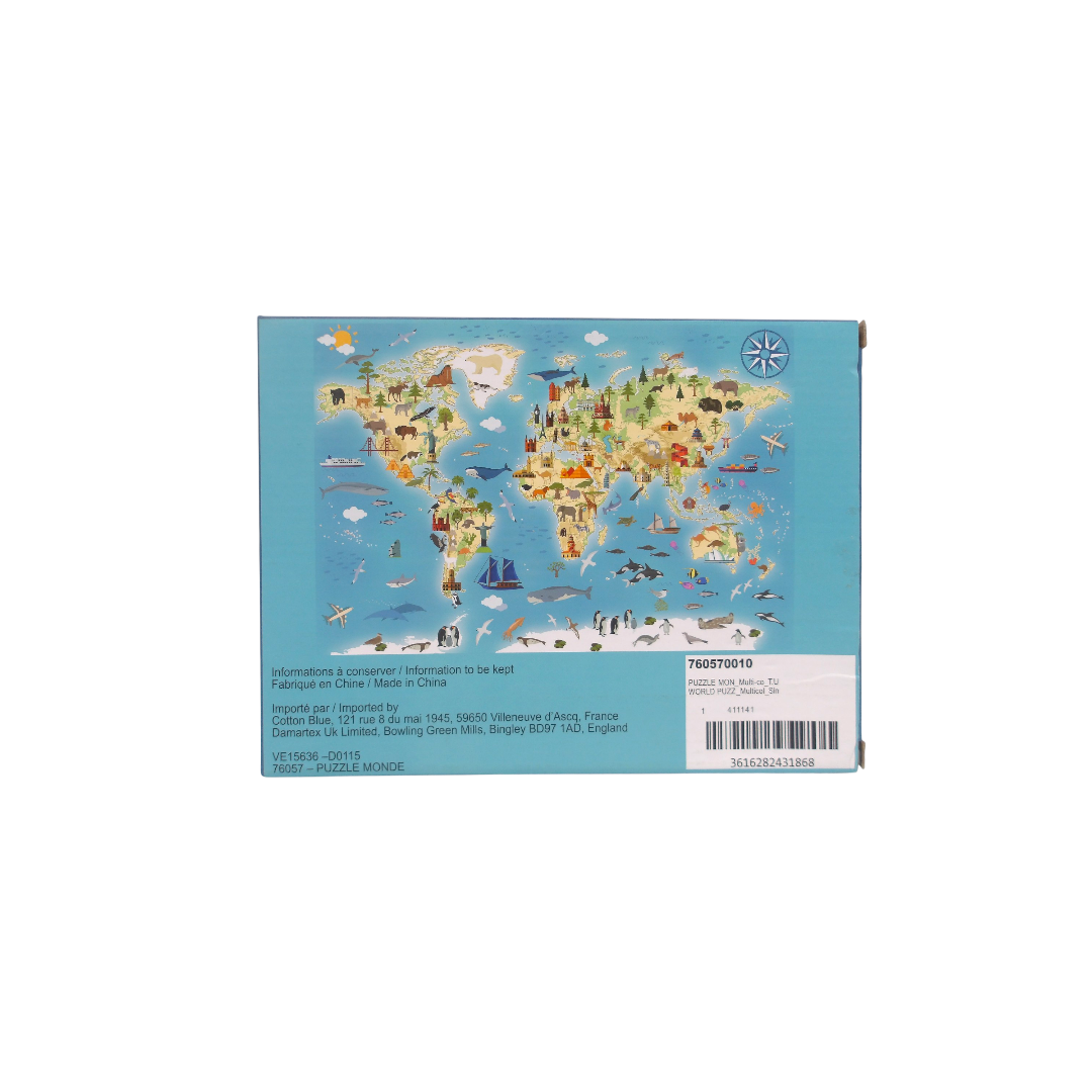 Puzzle - Hémisphère - 100 pièces