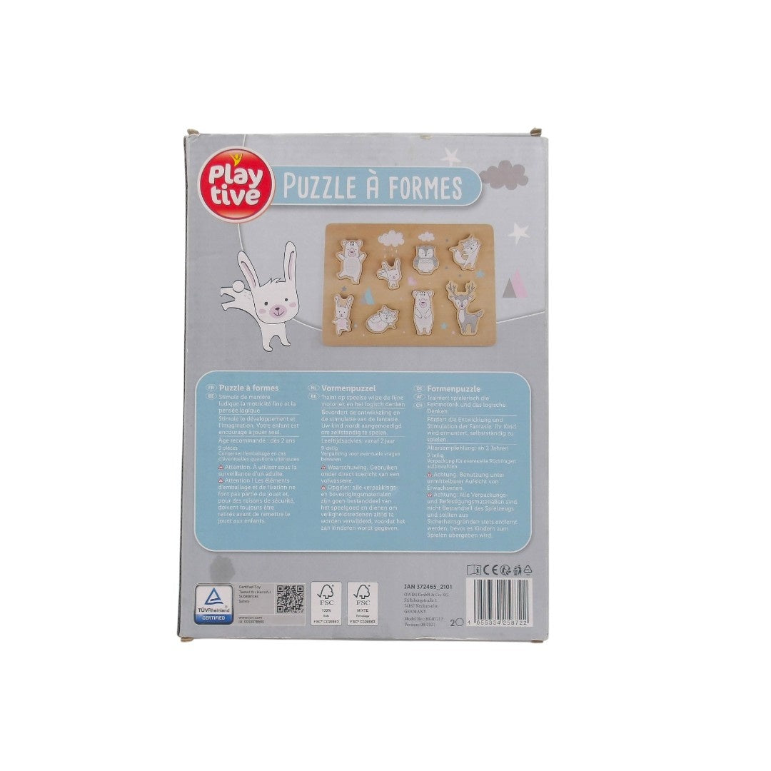 Puzzle à formes en bois- Édition 2021