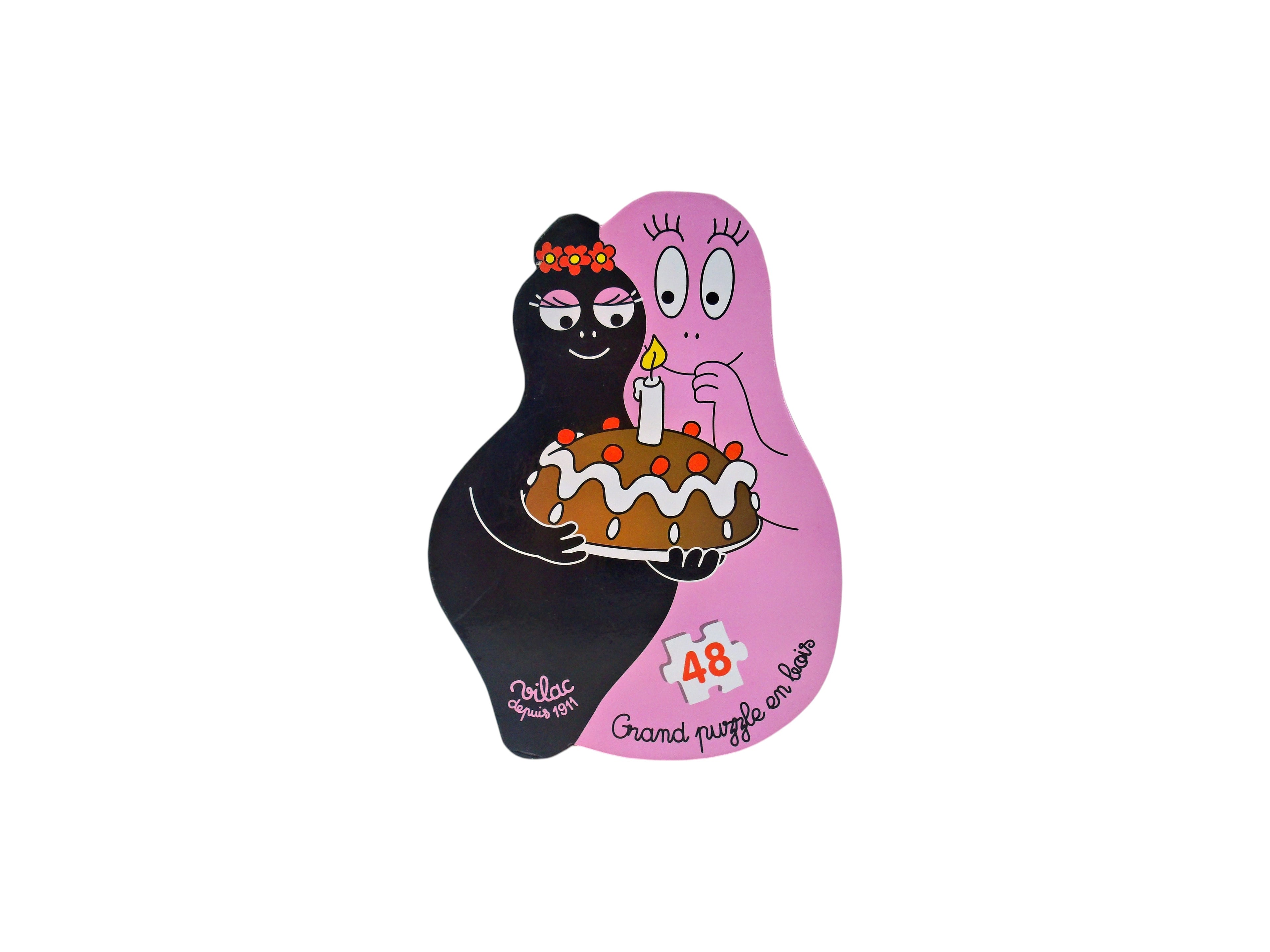 Puzzle bois - Barbapapa - 48 pièces- Édition 2008